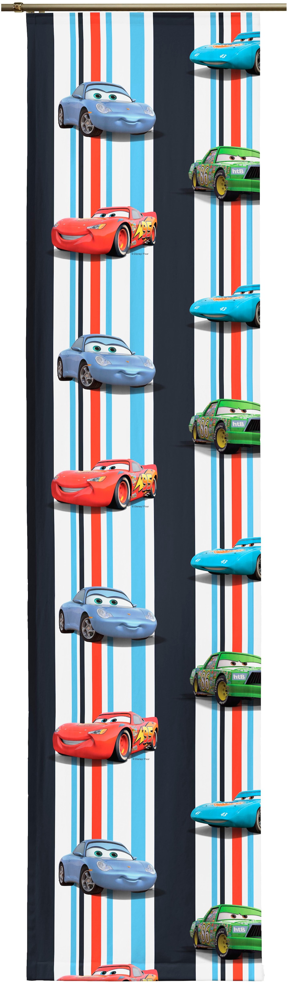 Wirth Schiebegardine »Cars Stripes«, (1 St.), Walt Disney