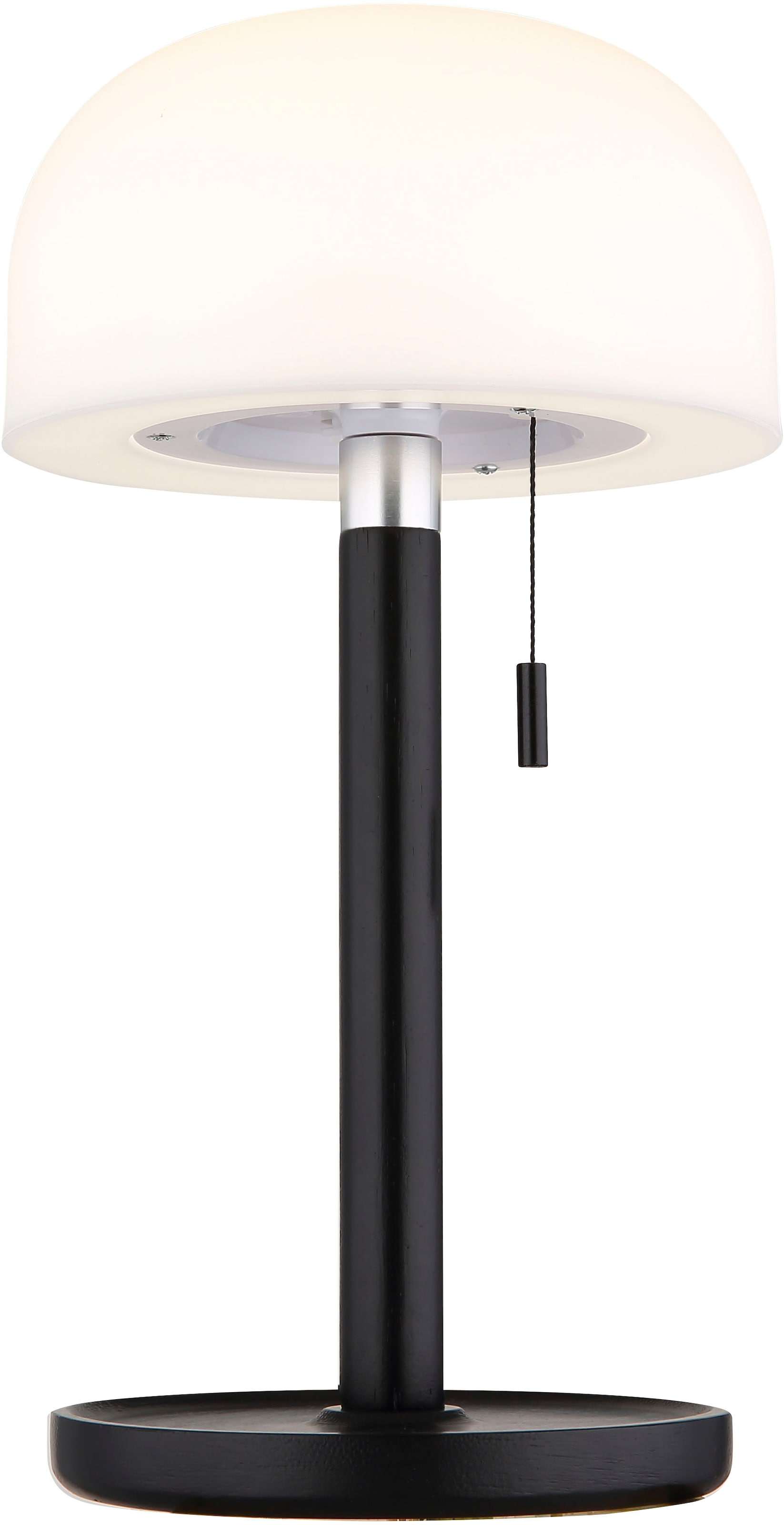 GLOBO LIGHTING Lampe de table LED »NORMAN« Module LED 1 cuis blanc chaud - blanc froid lampe de table à batterie aussi pour l'extérieur, interrupteur à tirette, lampe à batterie
