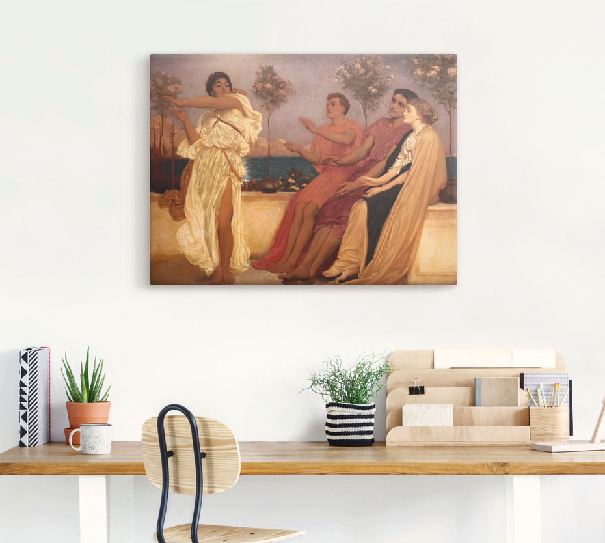 Artland Wandbild »Tanzendes griechisches Mädchen.«, Gruppen & Familien, (1 St.), als Leinwandbild, Poster in verschied. Grössen