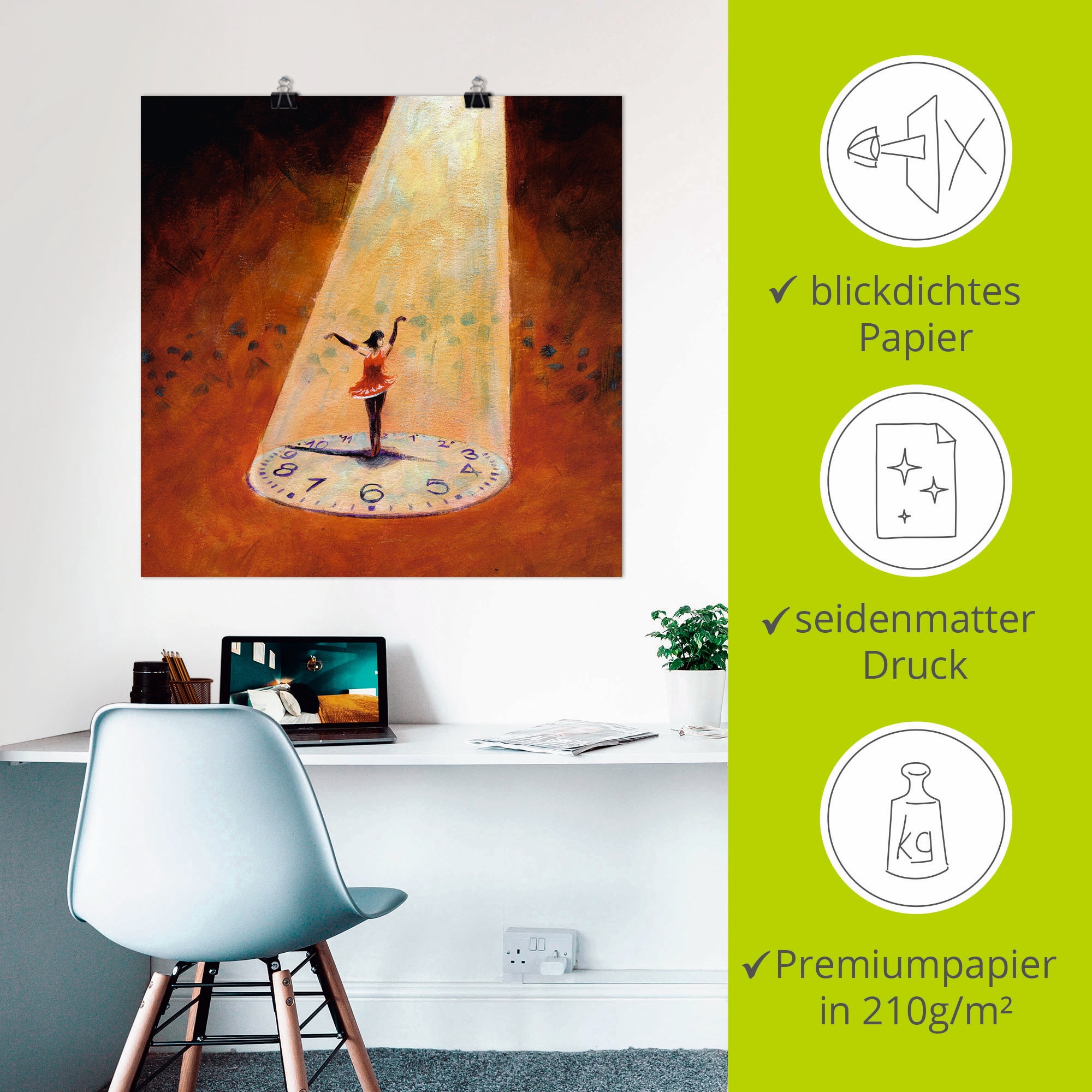 Artland Wandbild »Im Jetzt sein« Frau 1 Stk. tlg. als Leinwandbild, Poster in verschied. Grössen