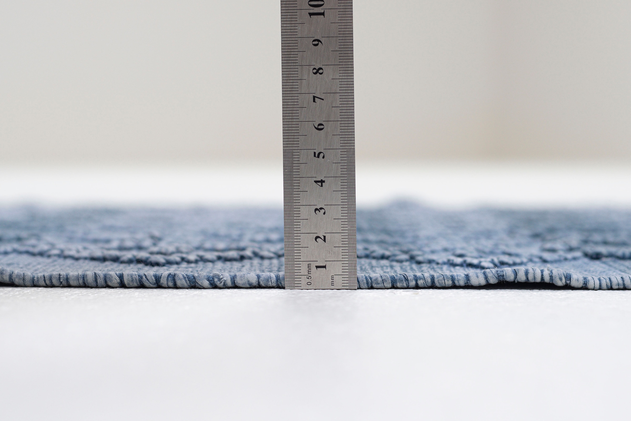 TOM TAILOR HOME Badematte »Vintage Wash«, fussbodenheizungsgeeignet, Badteppich, Uni Farben, Rauten Muster, mit Fransen, reine Baumwolle