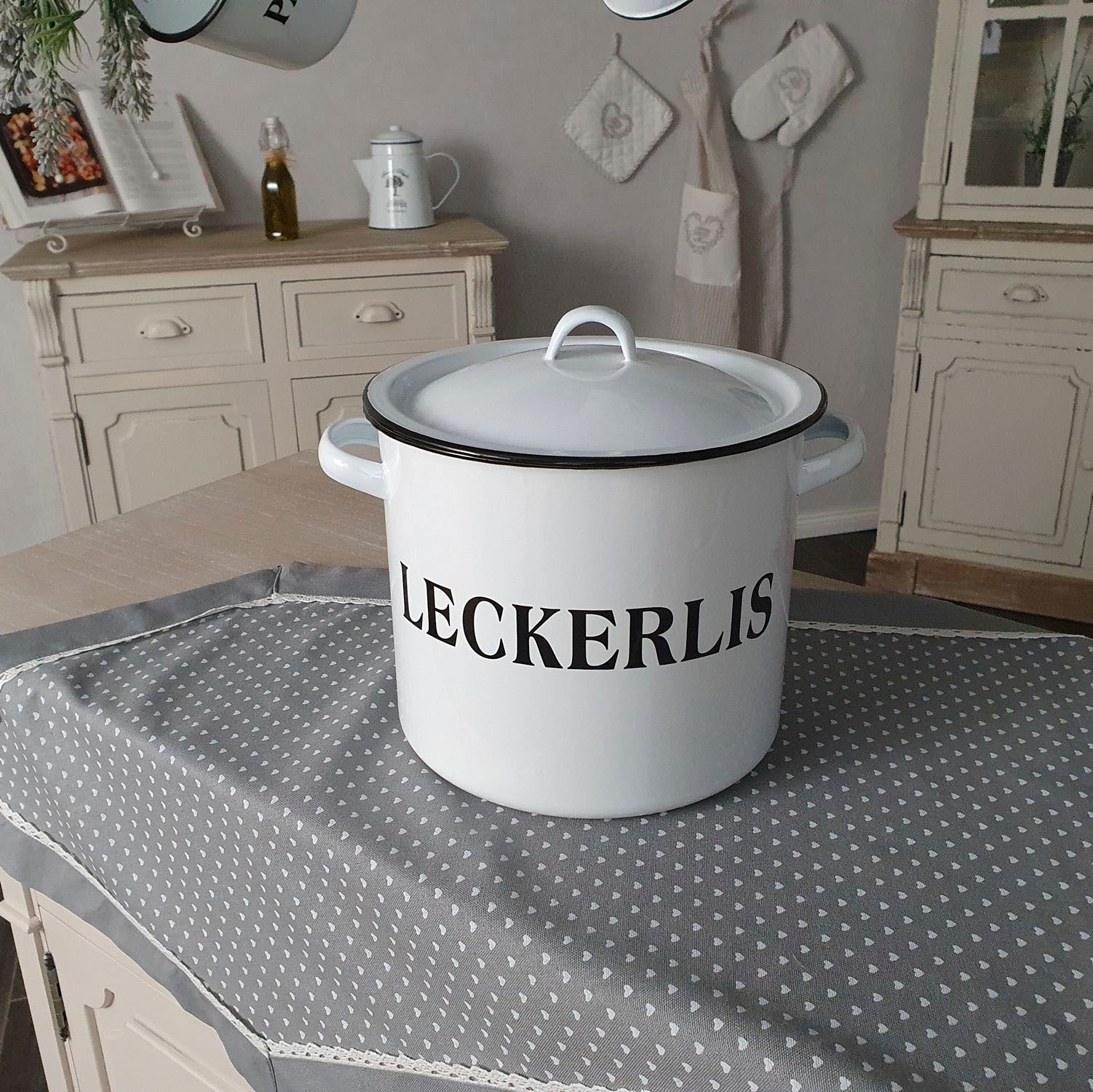 Ambiente Haus Boîte »Vorratsbehälter Leckerli aus Emaille«