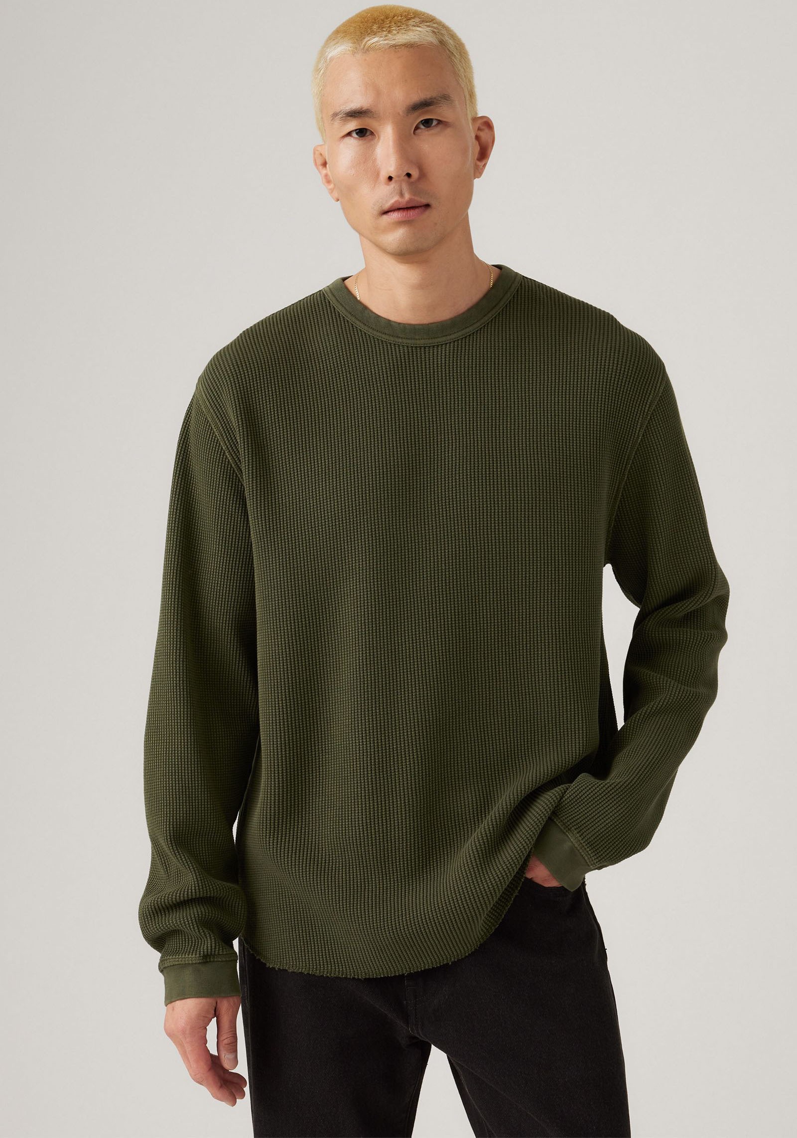 Levi's® Langarmshirt Waffelstruktur