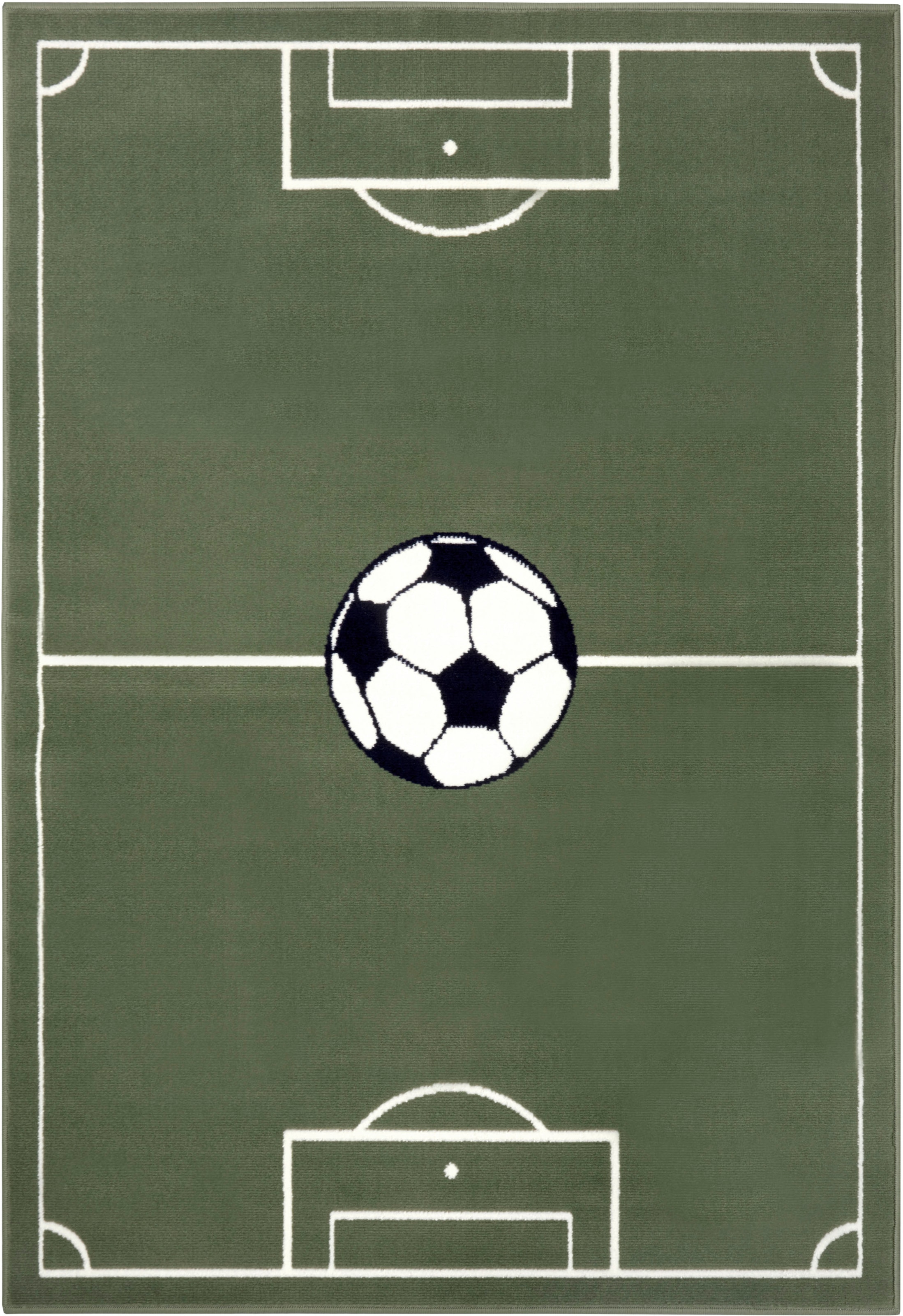 HANSE Home Teppich »Estadio«, rechteckig, 8 mm Höhe, Kinderteppich, Spielteppich, Spielunterlage, Fussball, Kinderzimmer