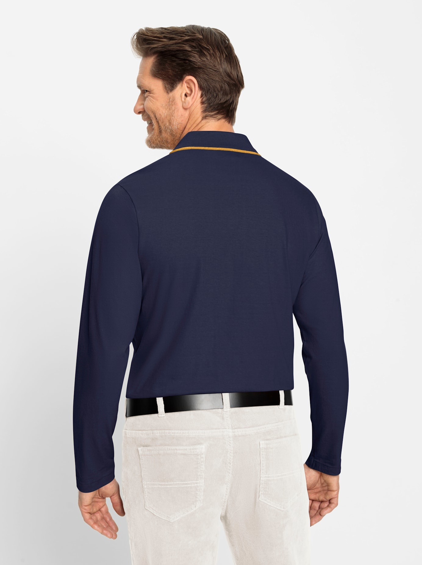 Marco Donati Poloshirt »Langarm-Shirt«