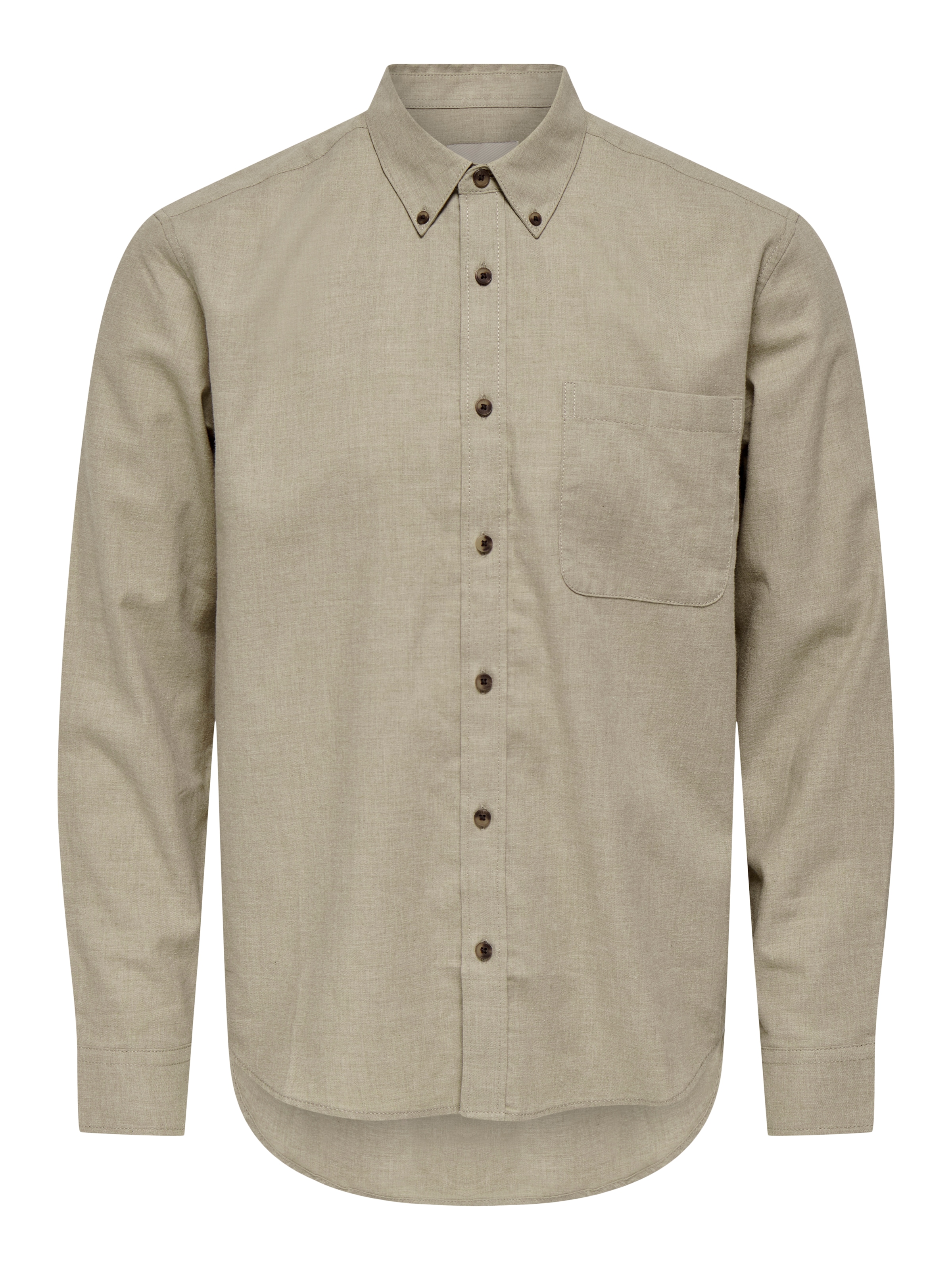 ONLY & SONS Langarmhemd »ONSJUPITER REG FIT LS SHIRT NOOS« mit Button Down Kragen