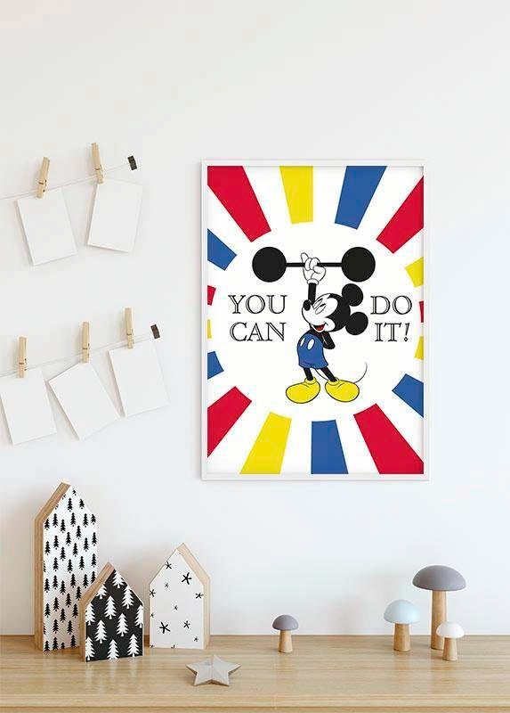 Komar Poster »Mickey Mouse Do it«, Disney, (1 St.), Kinderzimmer, Schlafzimmer, Wohnzimmer