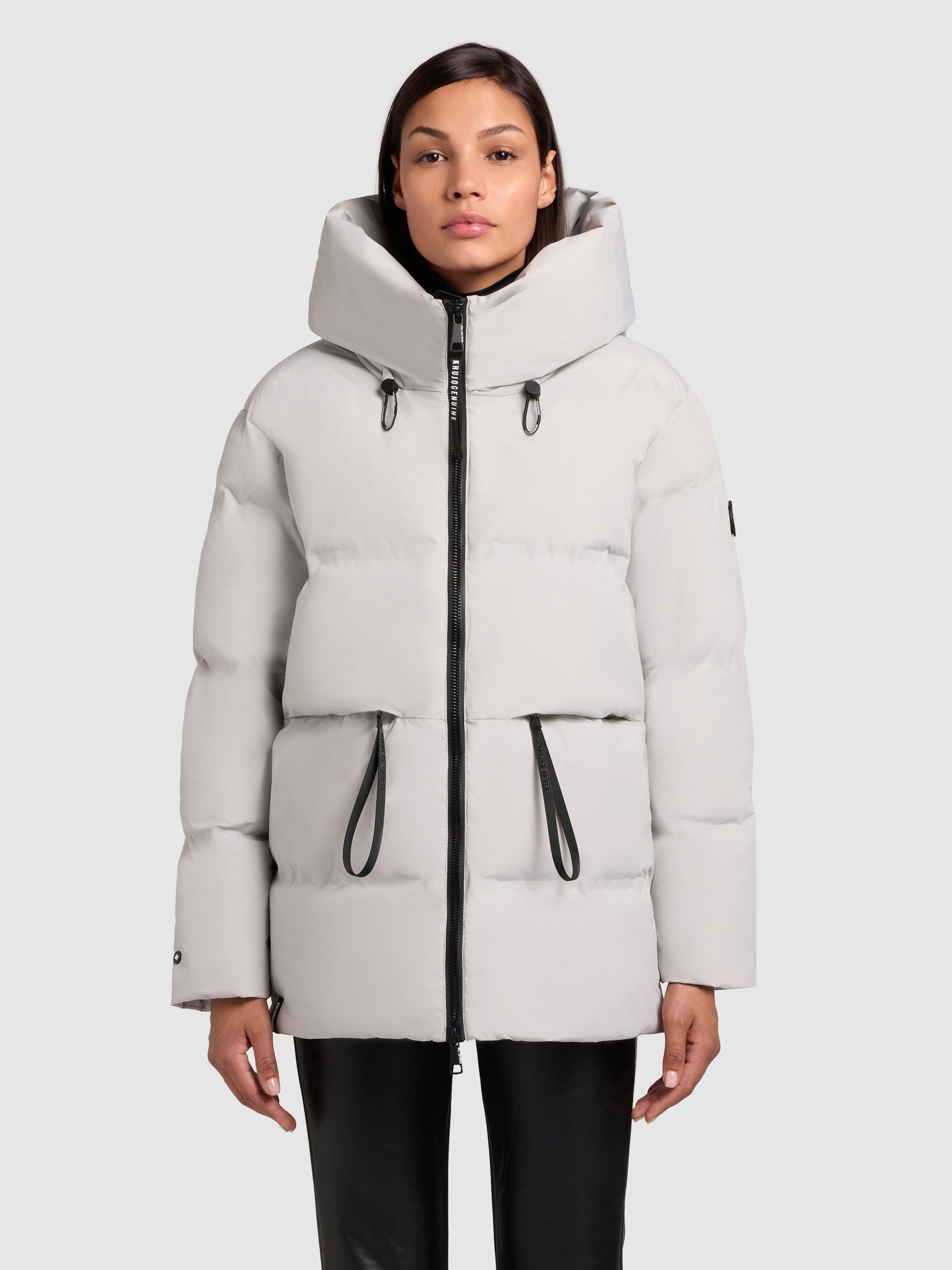 Image of khujo Steppjacke "ELLIS" mit Kapuze aus Kunstfaser mit Nylonfutter und Polyesterwattierung