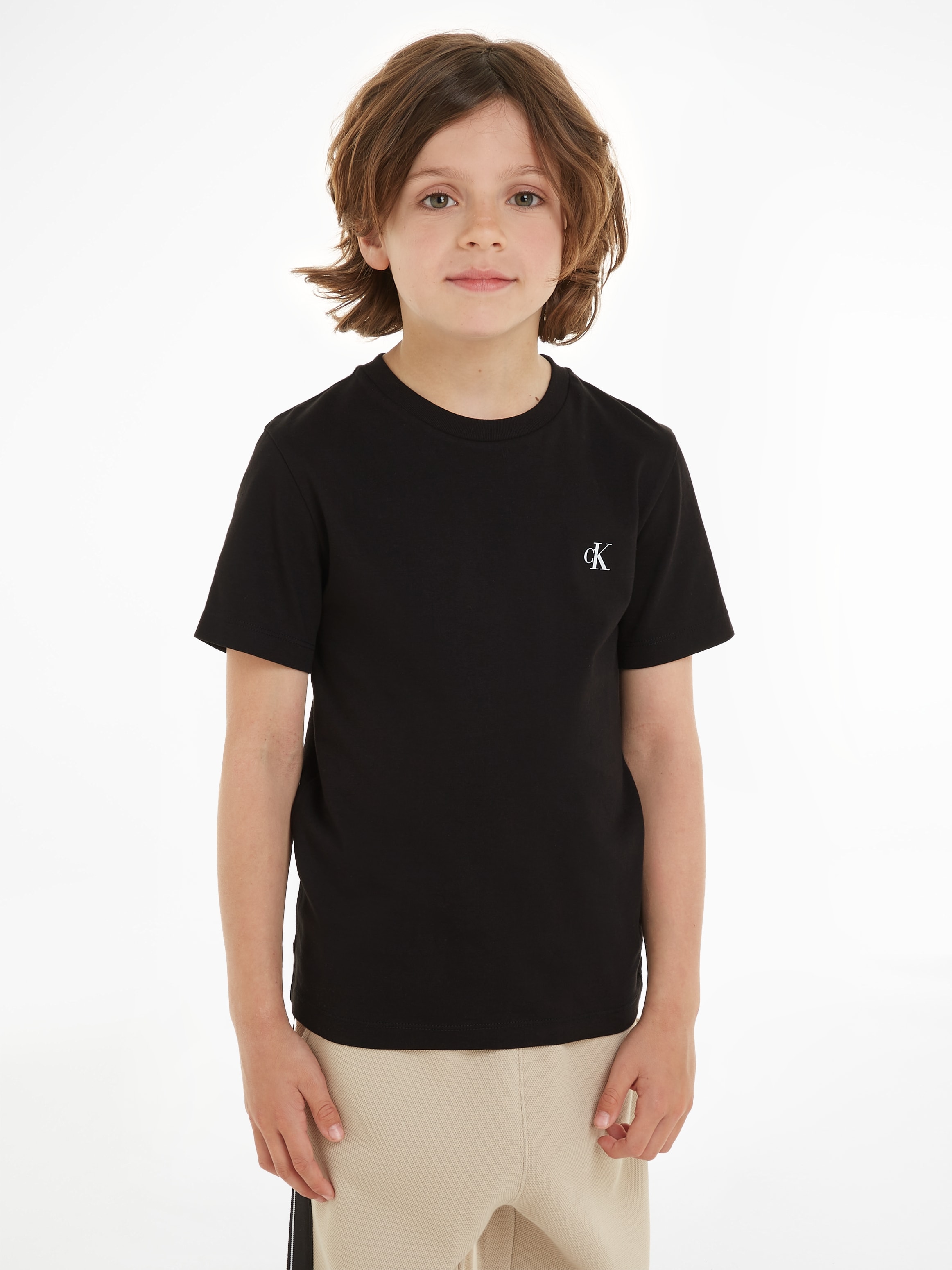 Jeans TOP«, Klein auf Logodruck mit MONOGRAM Calvin T-Shirt ♕ »2-PACK versandkostenfrei