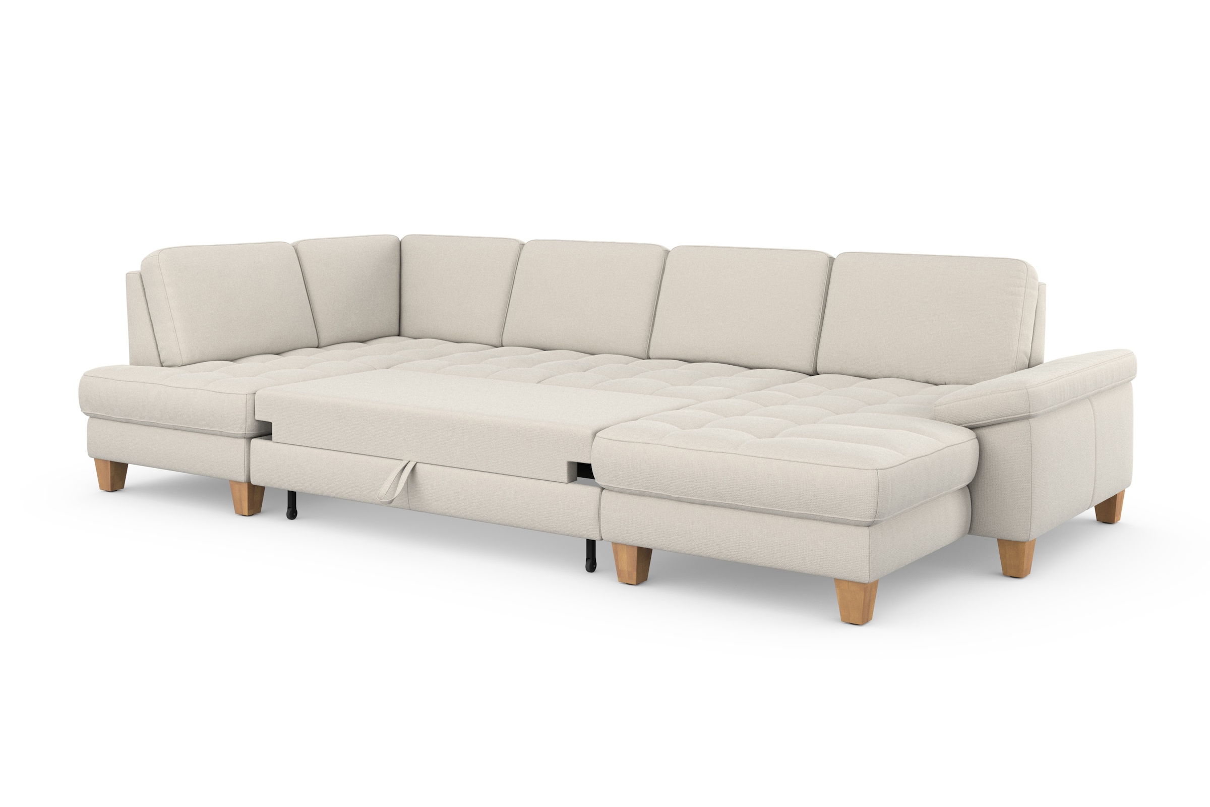 sit&more Wohnlandschaft »Westham U-Form«, wahlweise mit Bettfunktion, Bettkasten, Sitztiefenverstellung