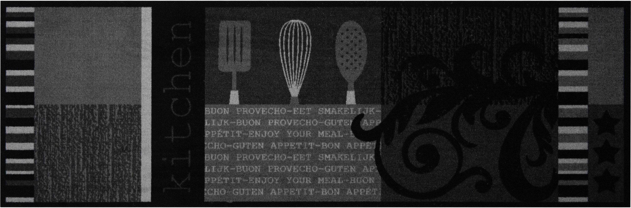 Image of Zala Living Küchenläufer »Appetit«, rechteckig, 5 mm Höhe, In/-und Outdoor geeignet, Kurzflor, Läufer, Flur, Terrasse, Garten, Küche Waschbar, Rutschhemmend, Pflegeleicht bei Ackermann Versand Schweiz