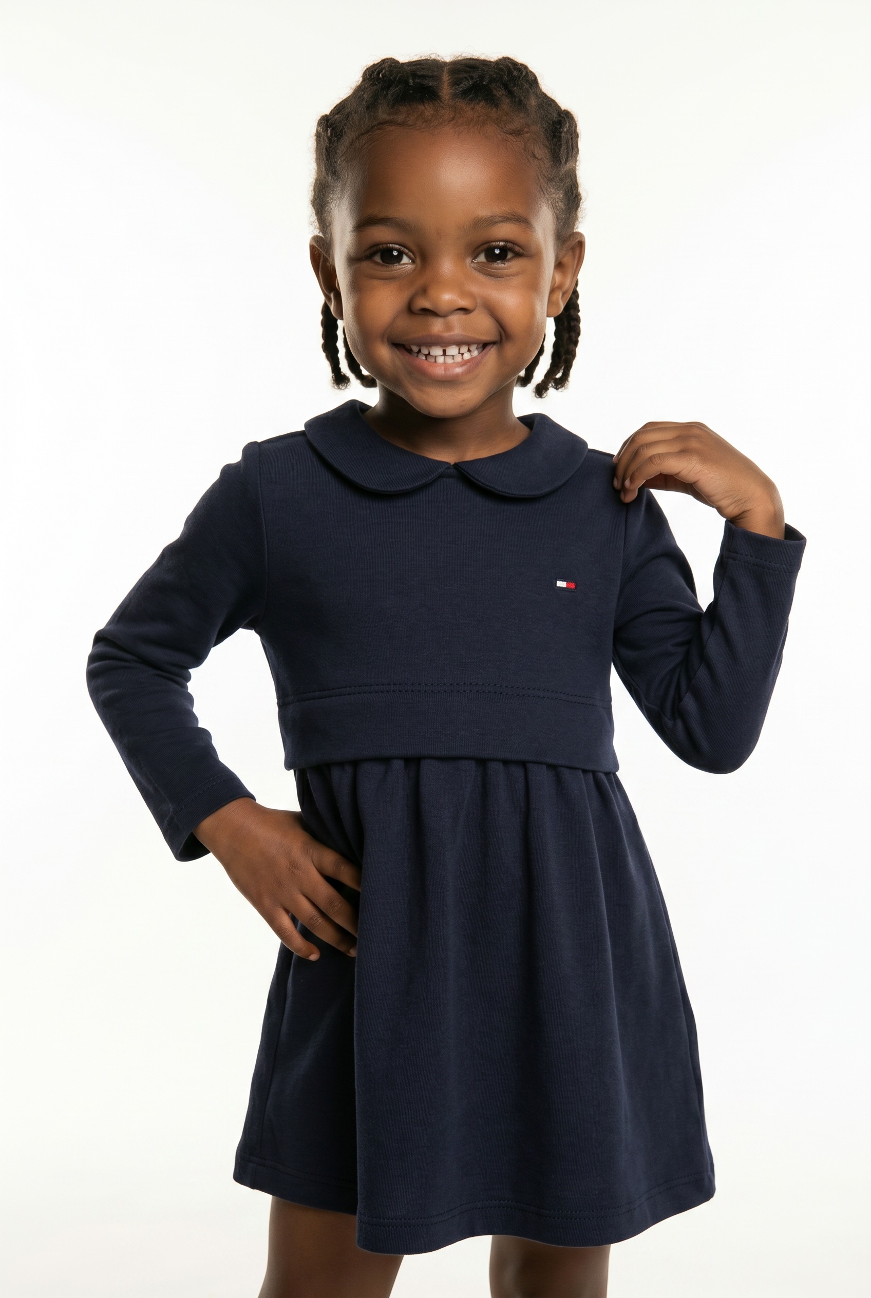 Image of Tommy Hilfiger Jerseykleid "ESSENTIAL DRESS LS" mit Logostickerei