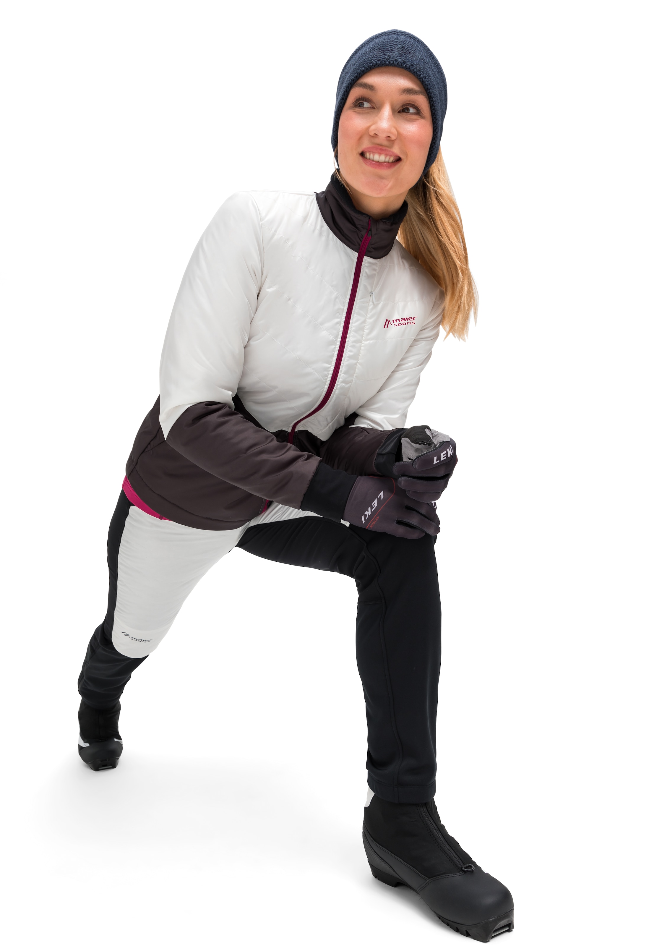 Maier Sports Skijacke »Skjoma Wool W«, Damen Langlaufjacke, wattierte Outdoorjacke mit 3 geräumige Taschen