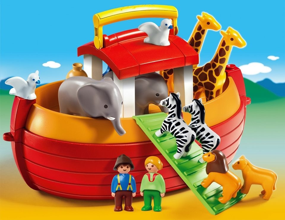 Playmobil® Konstruktions-Spielset »Meine Mitnehm-Arche Noah (6765), Playmobil 1-2-3«, Made in Europe