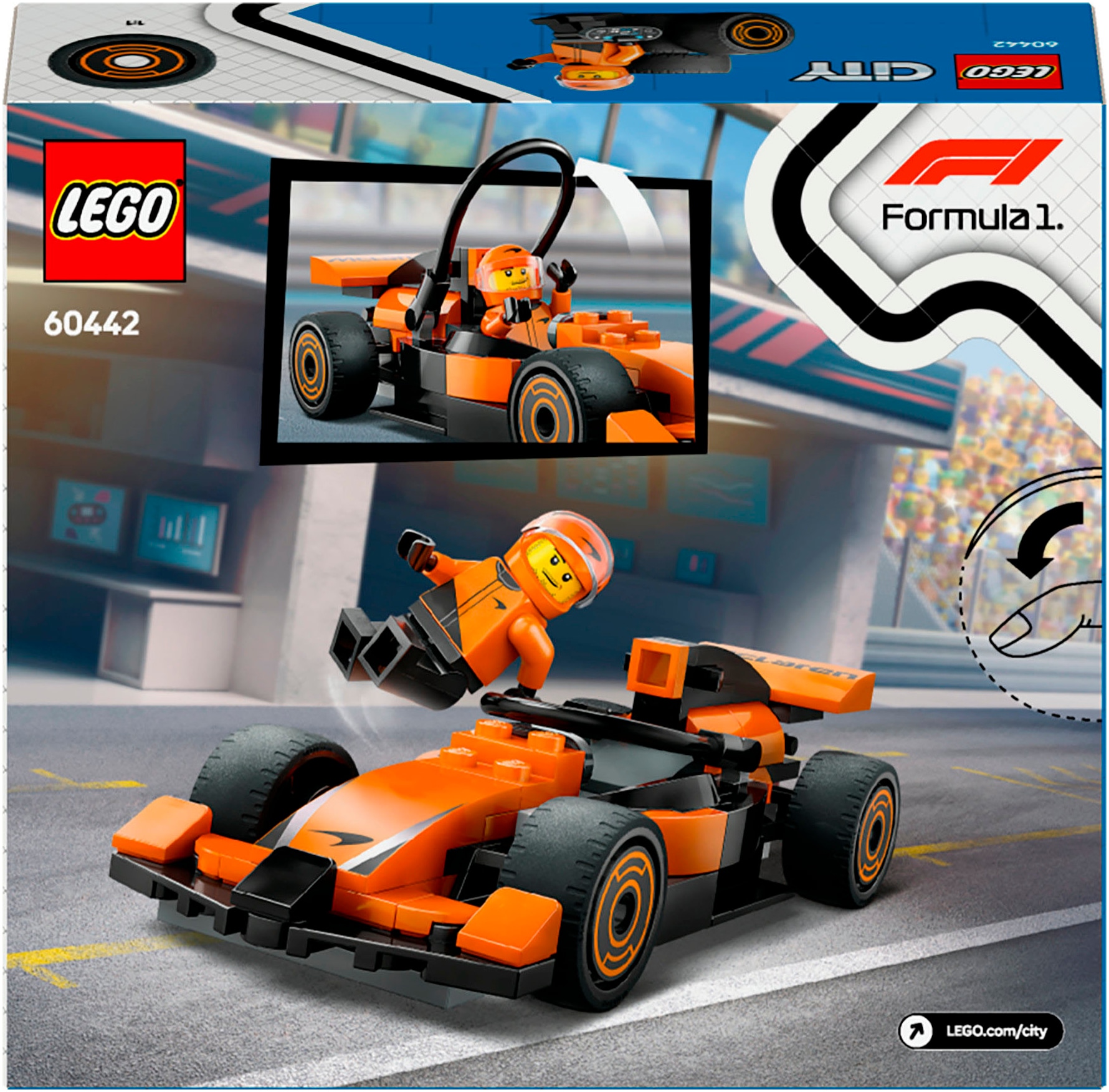 LEGO® Pions de construction »F1® Rennfahrer mit McLaren Rennauto (60442), LEGO City« Made in Europe