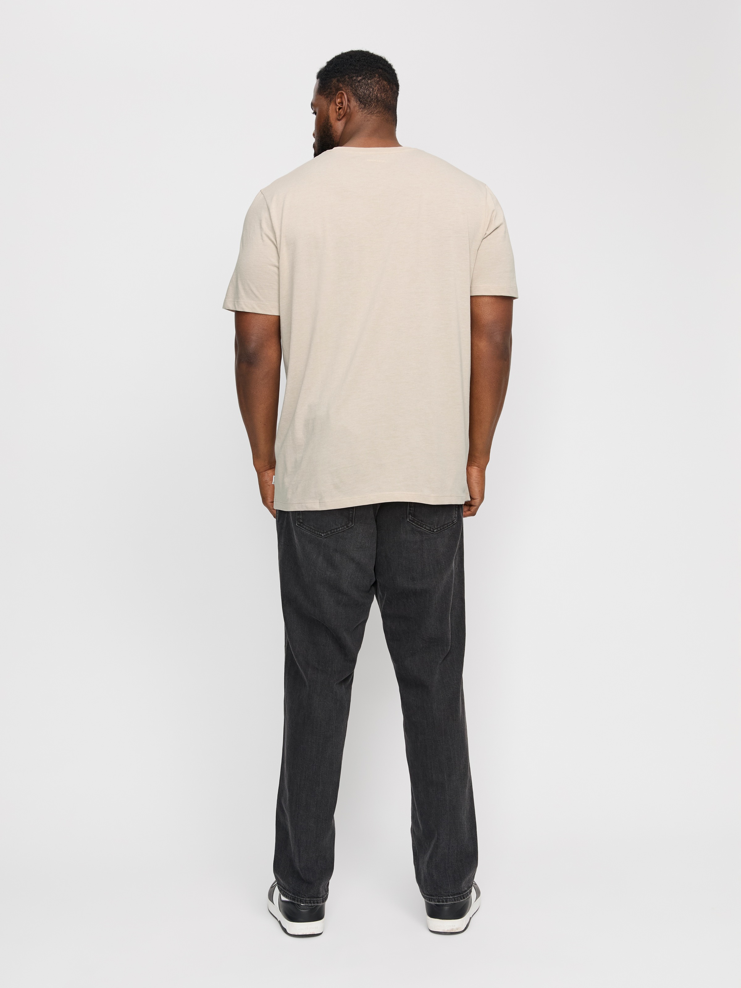 Jack & Jones PlusSize Rundhalsshirt »JJEORGANIC MEL TEE SS O-NECK NOOS PLS«