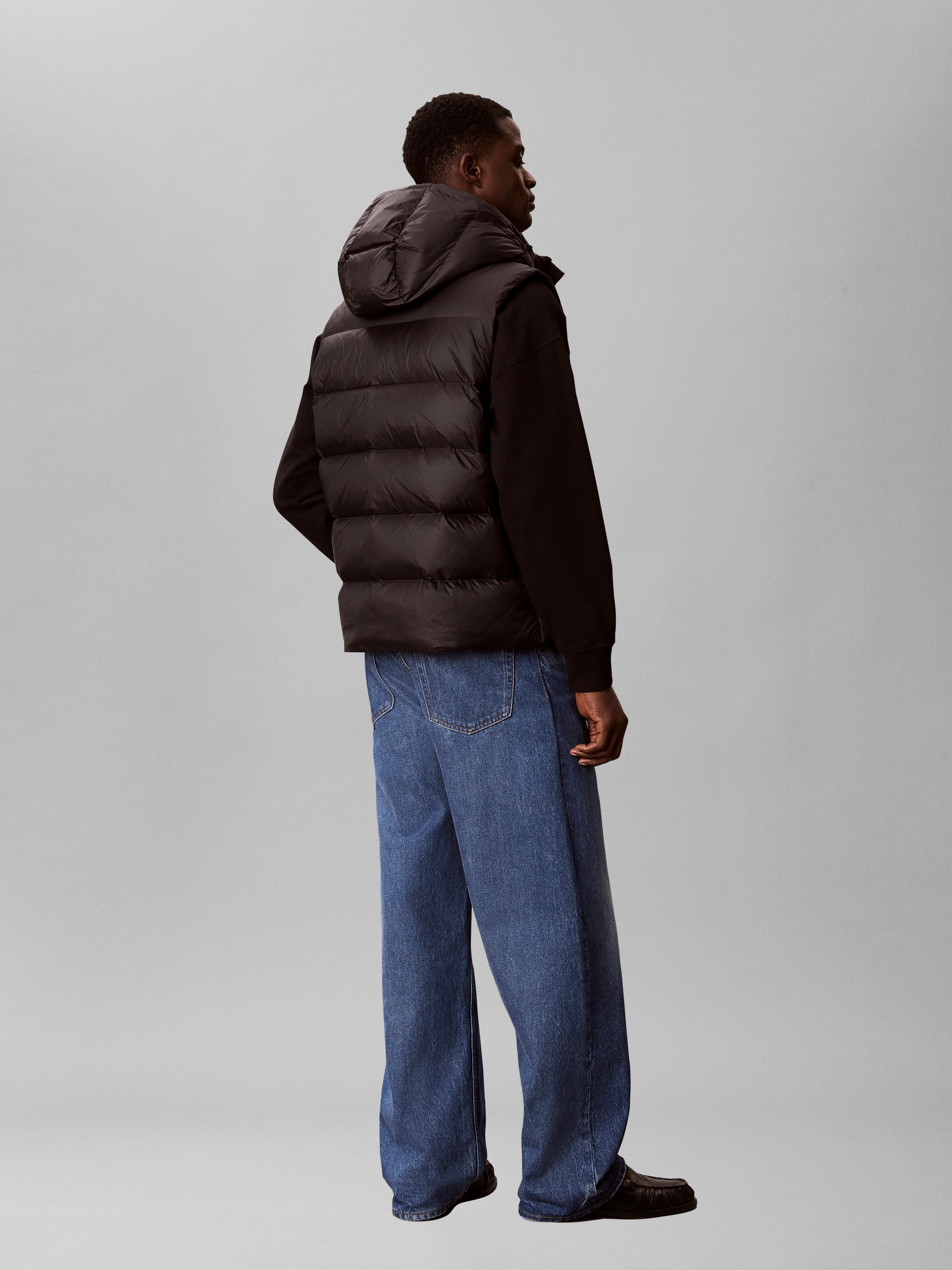 Calvin Klein Jeans Gilet matelassé »NYLON ZIP OFF HOOD« Regular fit mit abnehmbarer Kapuze
