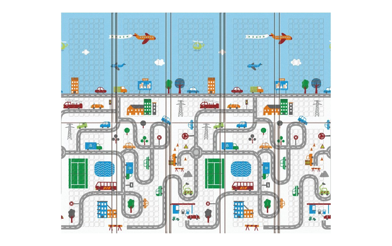   Spielmatte »Tadu Spielmatte Traffico, 180 x 200 x 1.5 cm«