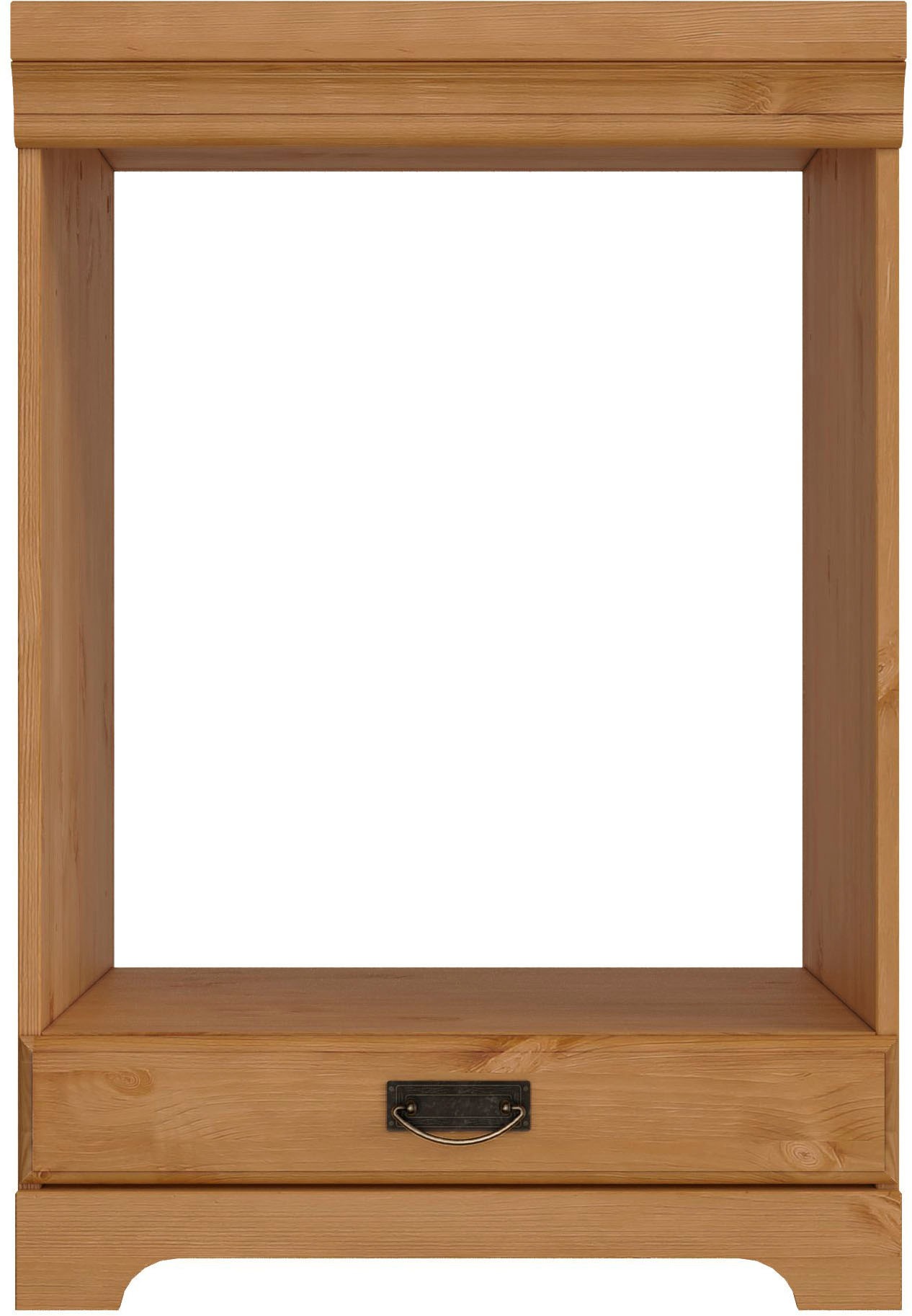 Image of GOODproduct Herdumbauschrank "Rügen" Breite 60 cm, Kiefer massiv, Nischenmass Herd B/T/H 56,7/54,2/60,5 cm