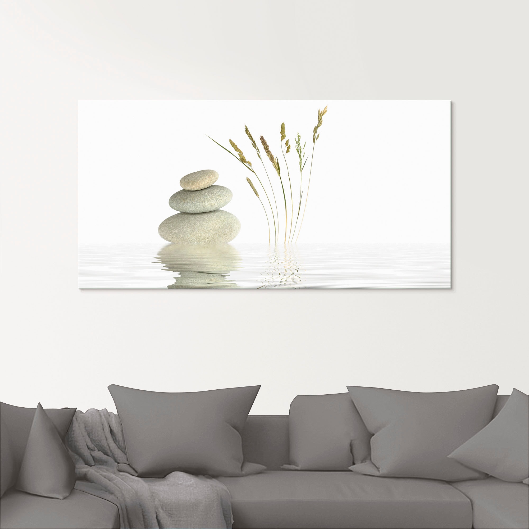Image of Artland Glasbild "Zen Friede" Zen 1 Stk. tlg. in verschiedenen Grössen