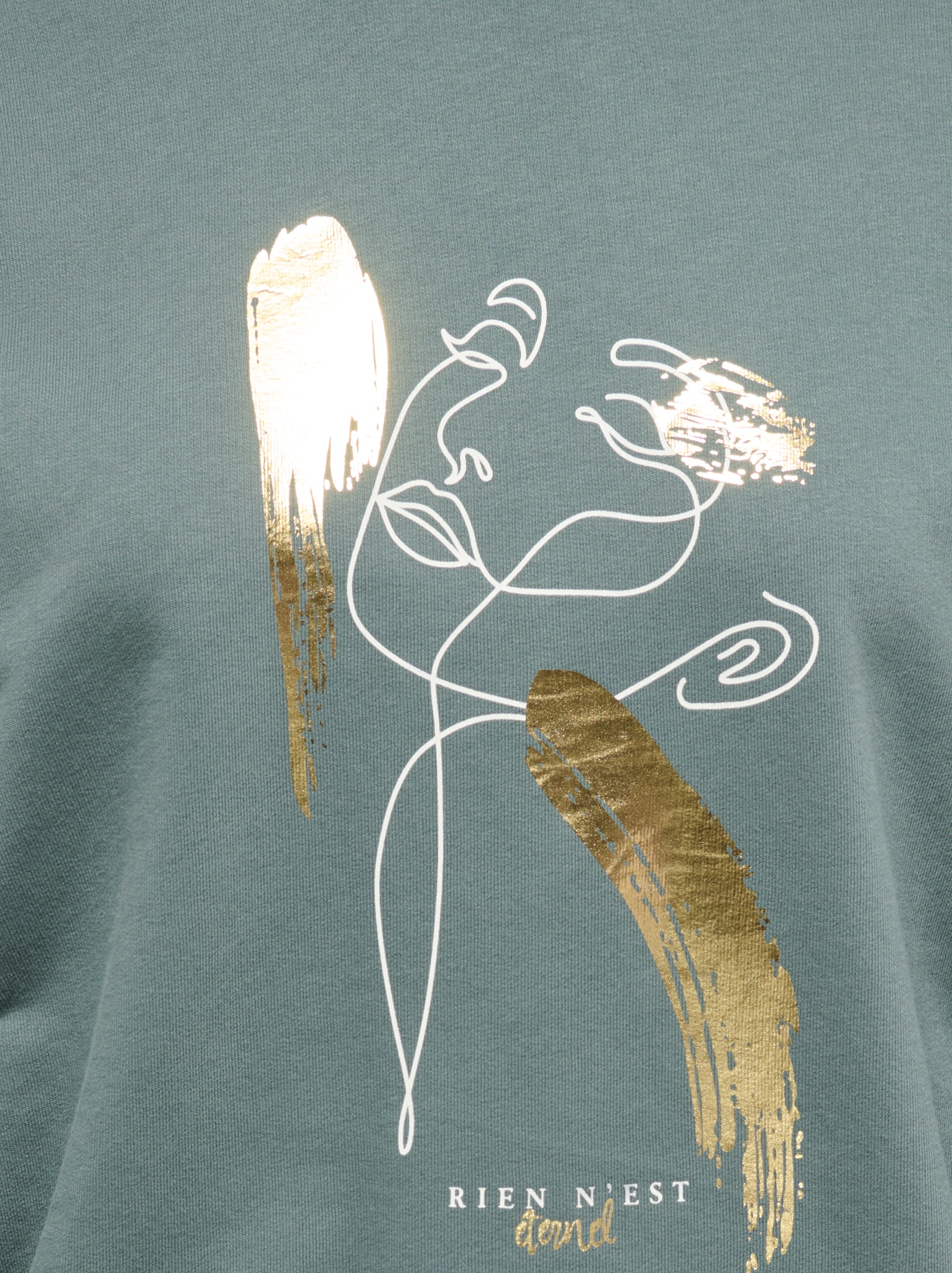 ONLY Sweat-shirt »ONLBROOKY L/S PRINT UB CS SWT«, mélange coton, coupe régulière
