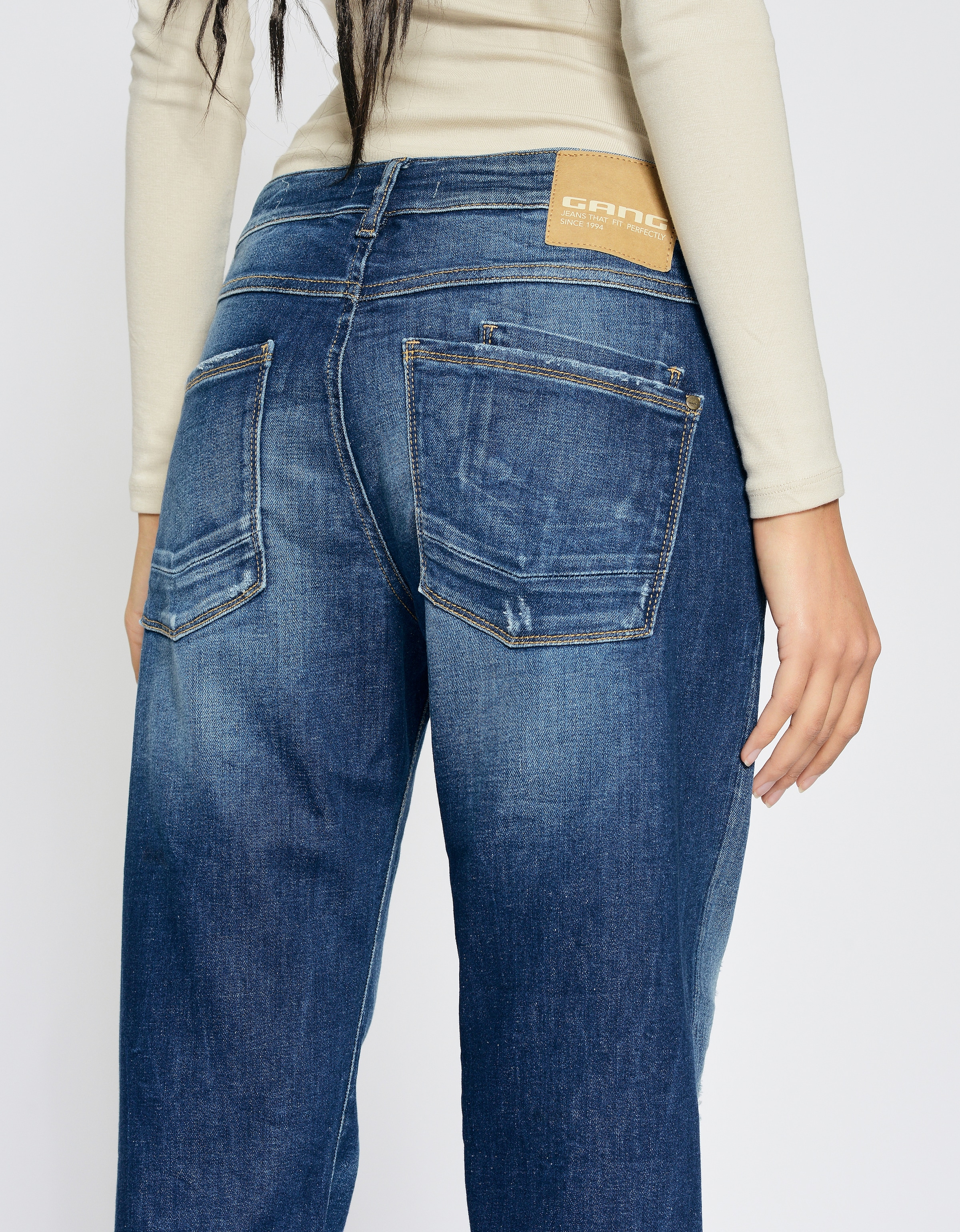 GANG Boyfriend-Jeans »94NADIA«, 5-Pocket Style mit Reissverschluss und Knopf