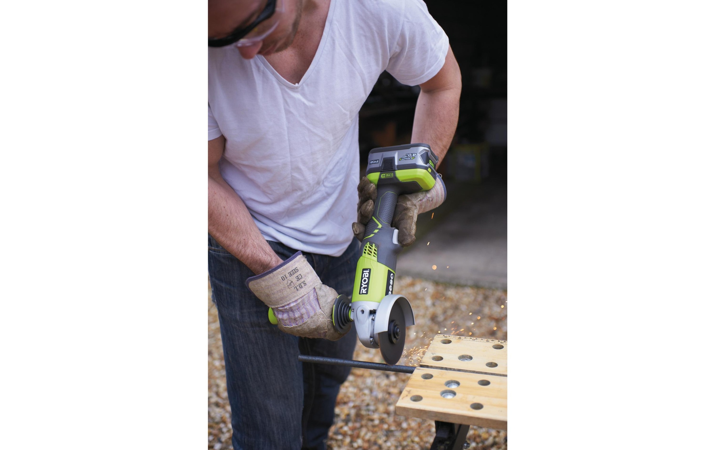 Akku-Winkelschleifer »RYOBI R180AG-0, Solo, Ø 115 mm«
