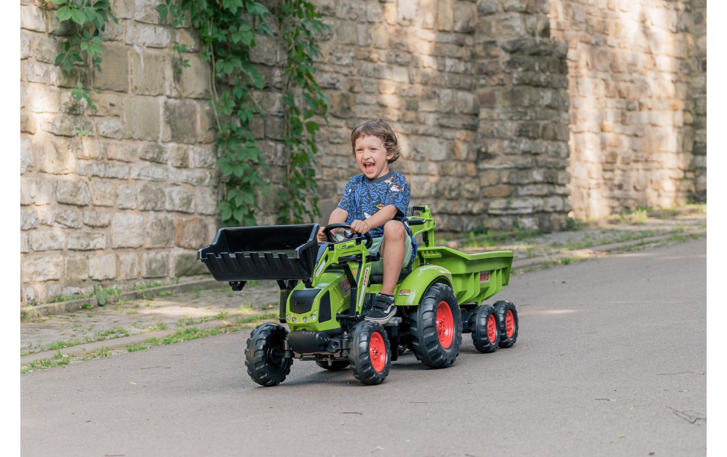 Falk Rutscherauto »Claas Traktor + Anh. XXL«
