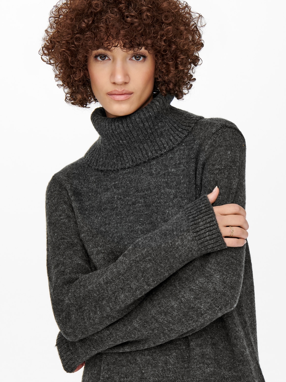 ONLY Strickkleid »ONLBRANDIE L/S ROLL NECK DRESS«