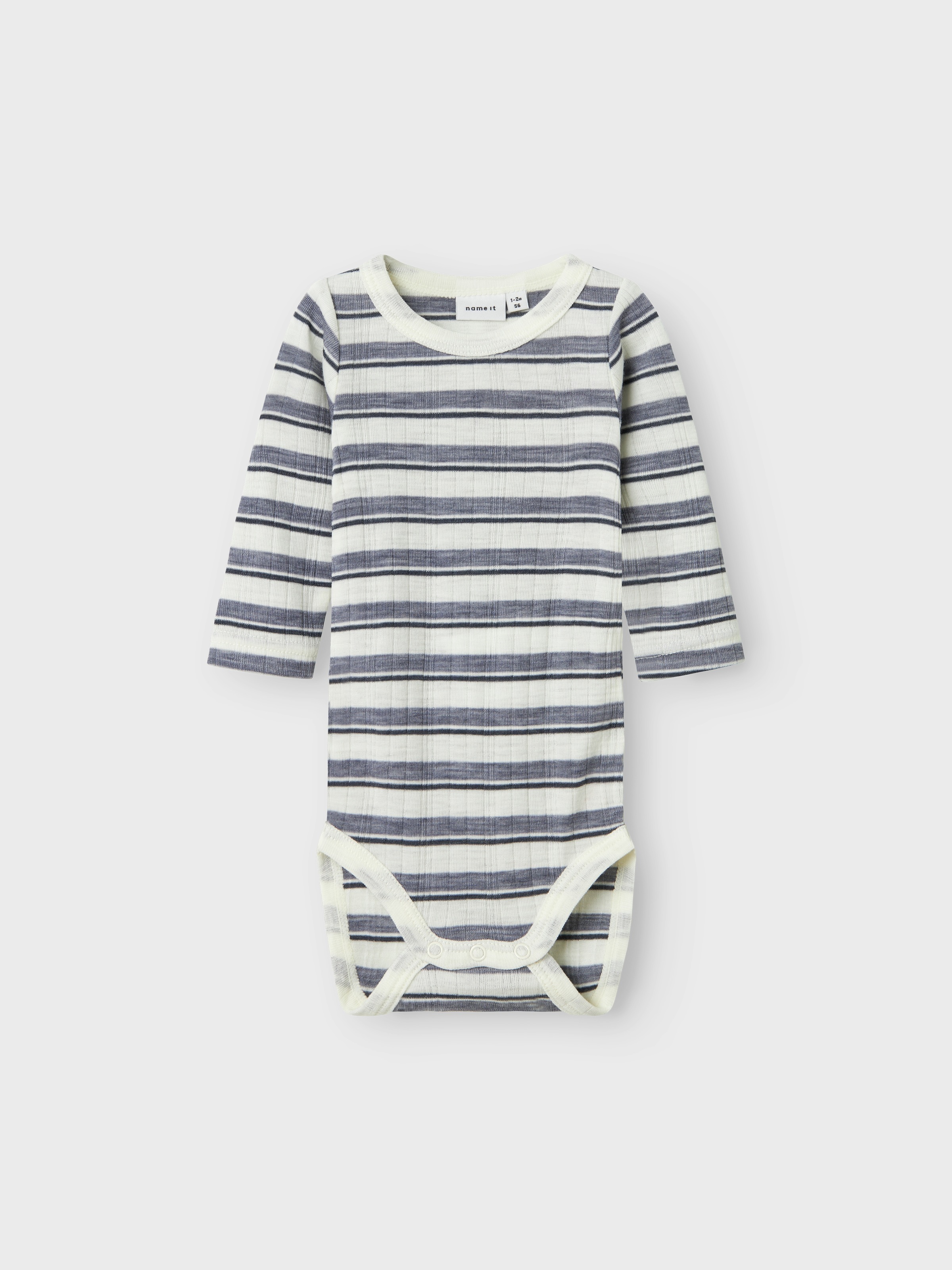 Name It Langarmbody »NBMWANG WOOL NEEDLE LS BODY NOOS«, aus reiner Merinowolle