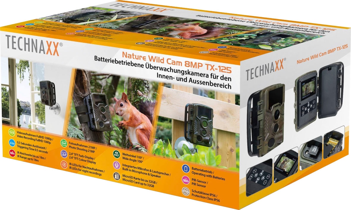 Technaxx Caméra de surveillance »Nature Wild Cam 8MP TX-125« Innenbereich;Aussenbereich 1 cuis tlg.