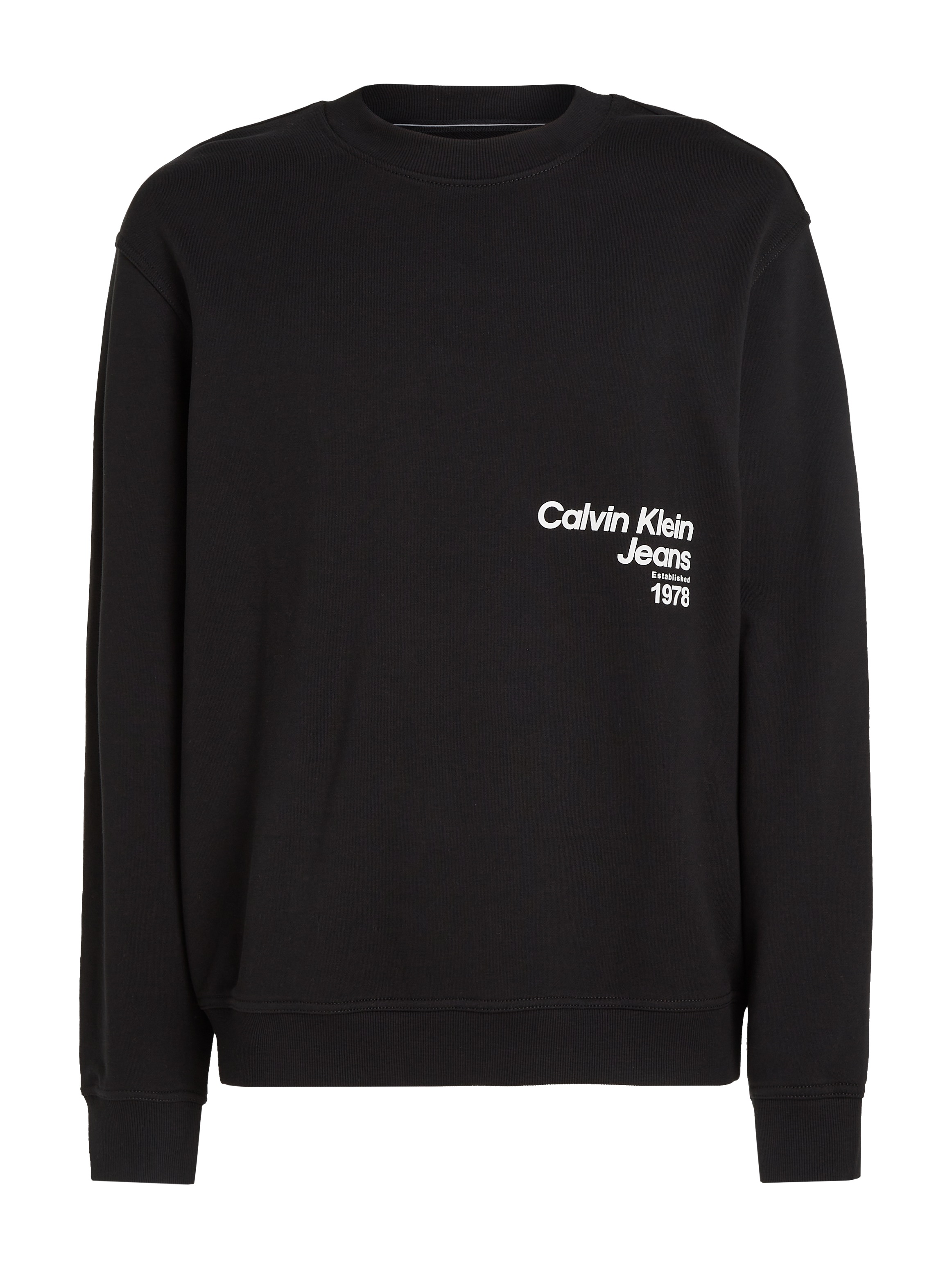 Calvin Klein Jeans Sweatshirt »DIFFUSED LOGO CREW NECK«, mit Logodruck