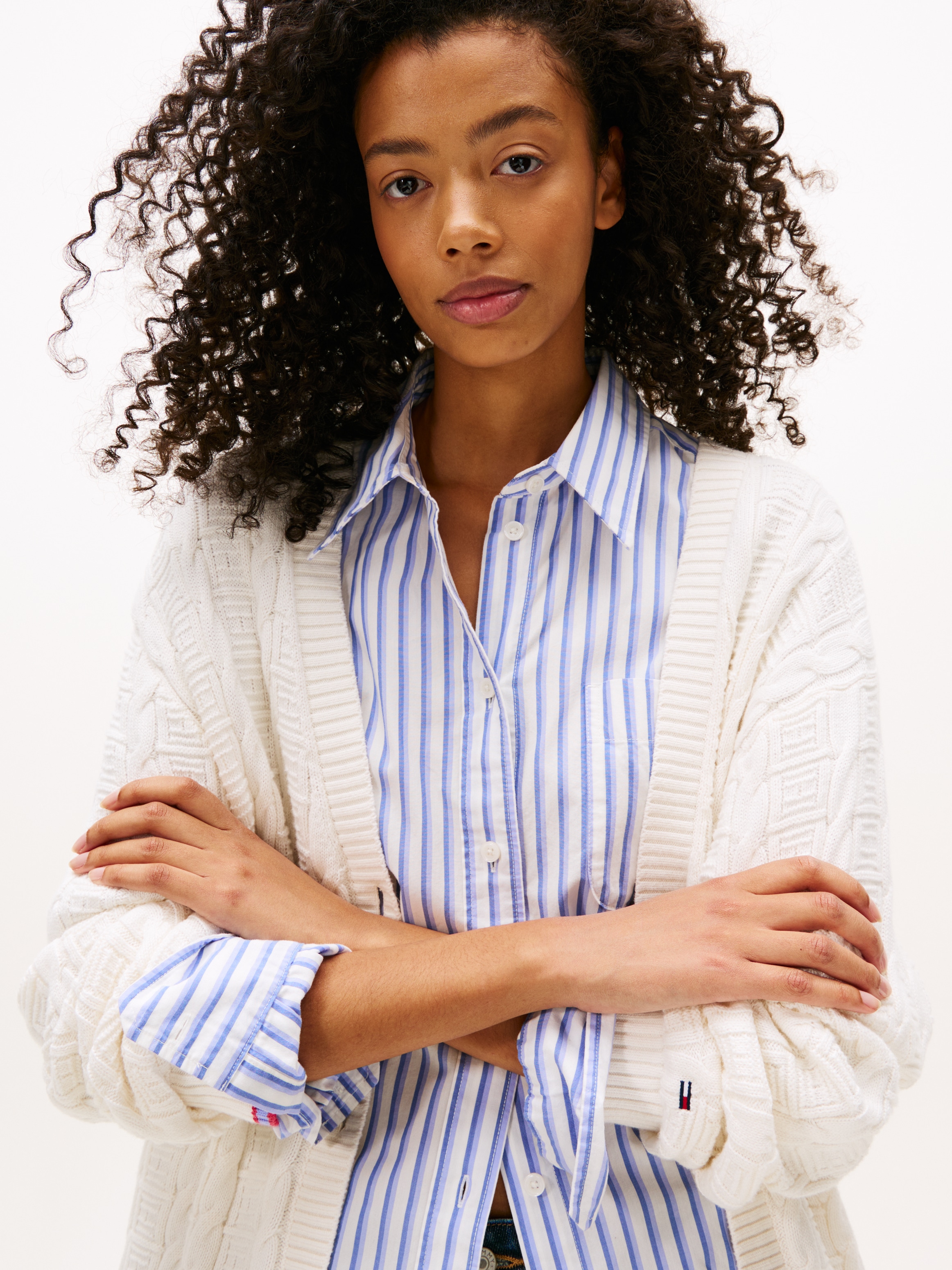 Tommy Jeans Veste en tricot »TJW CABLE CARDIGAN« mit Zopfmuster