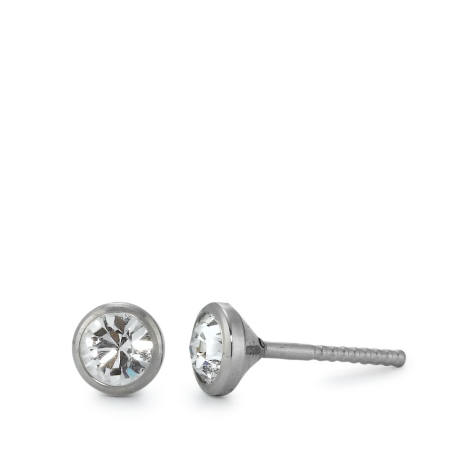 Ohrstecker Titan Strass Crystal Ø5 mm