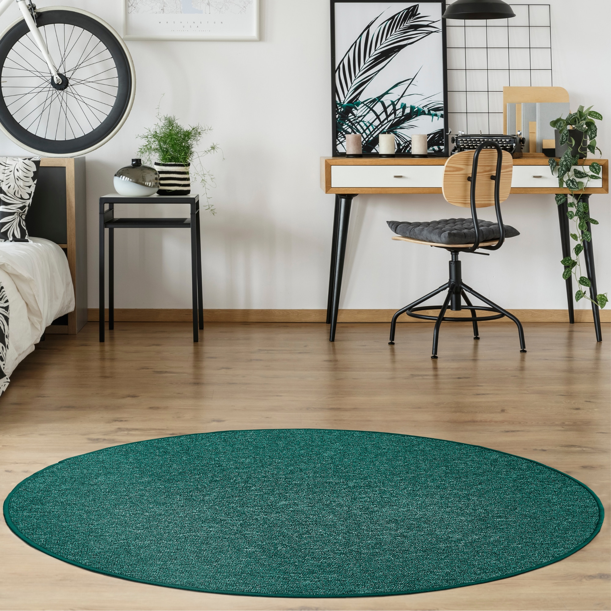 Image of Andiamo Teppich "Luton" rund 5 mm Höhe melierte Optik, auch als Läufer, Wohnzimmer & Schlafzimmer