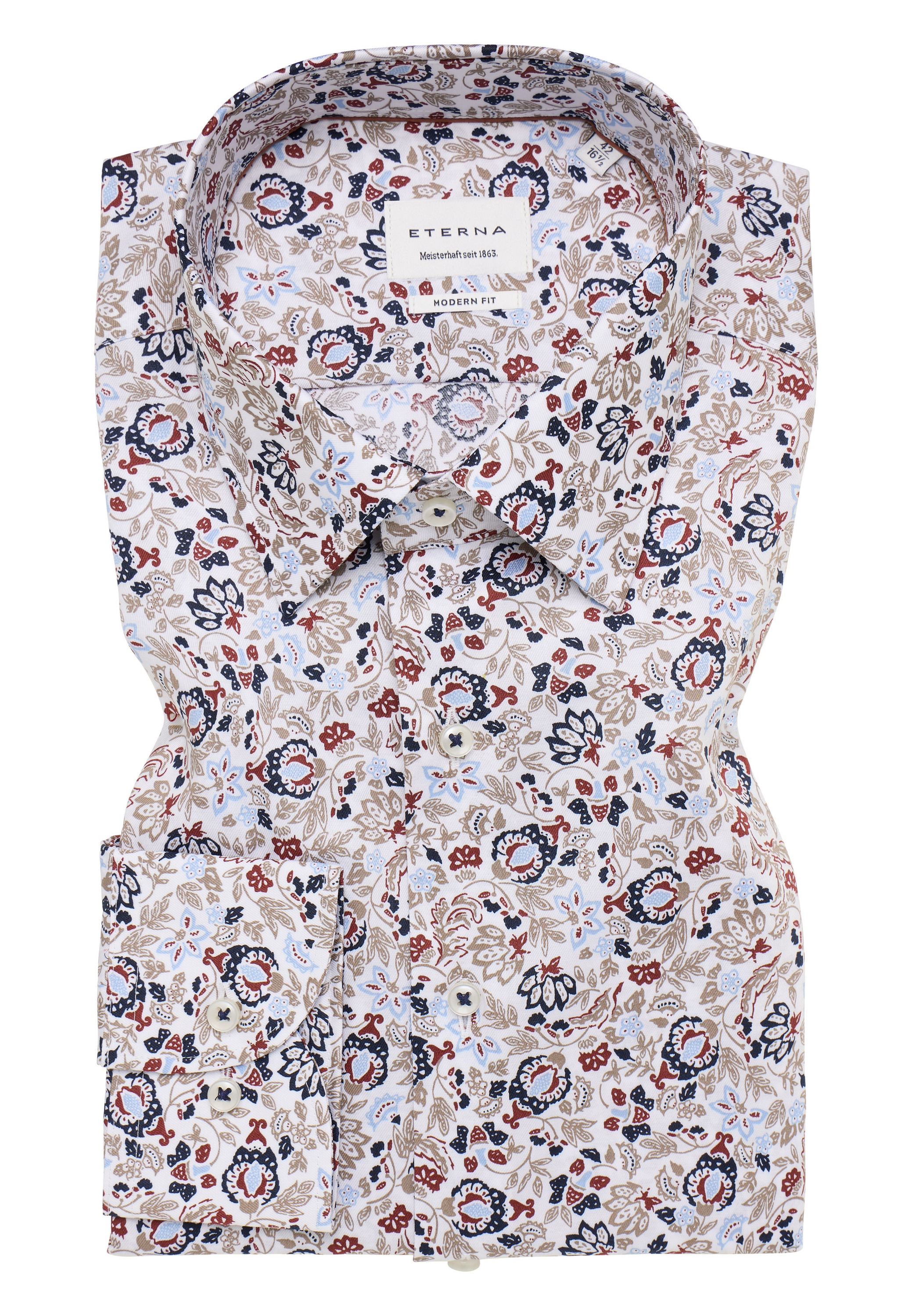 Eterna Langarmhemd »MODERN FIT« NON IRON (bügelfrei)