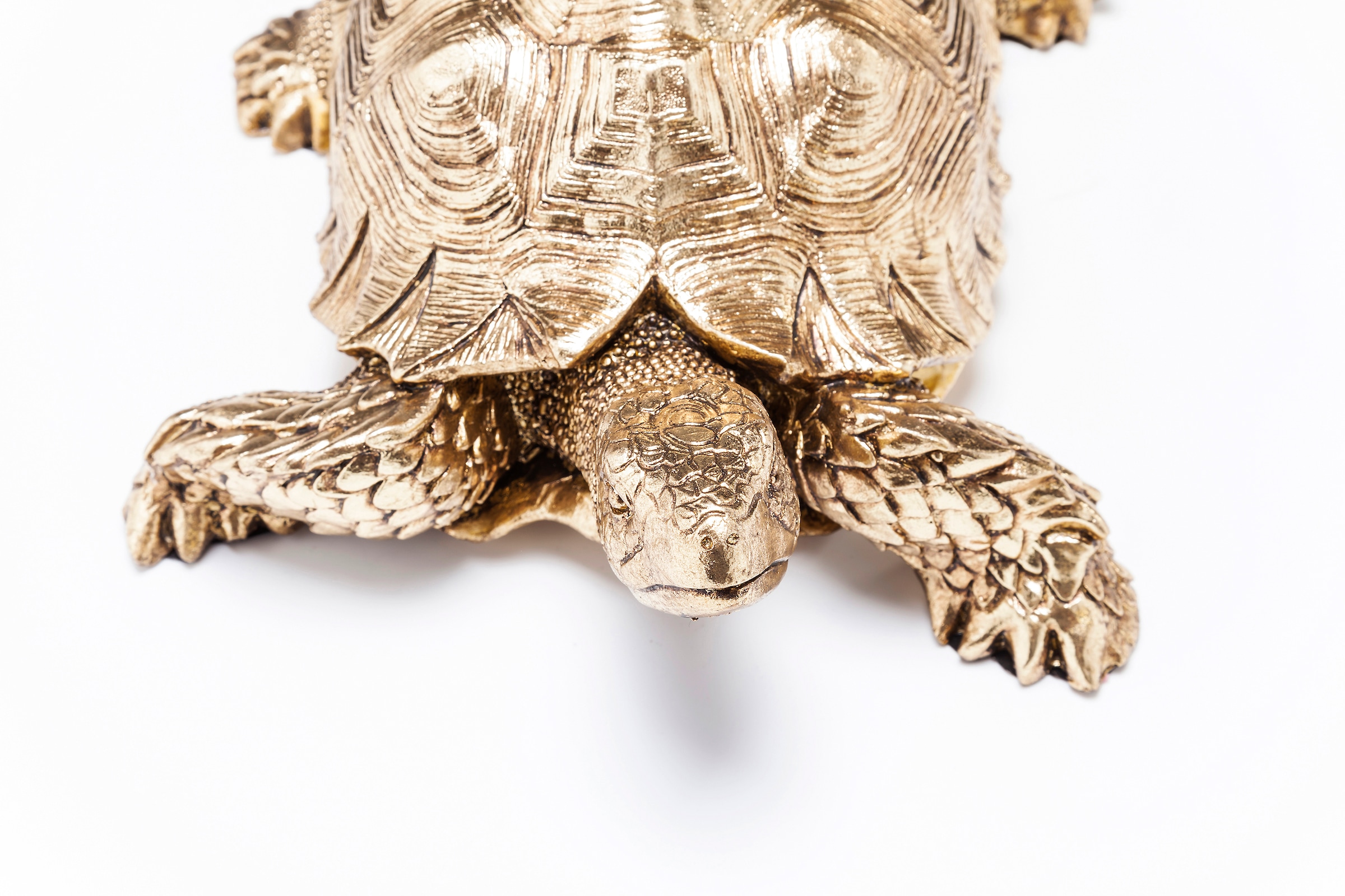 Kare Design Figurine de décoration »Deko Figur Turtle Gold Klein«