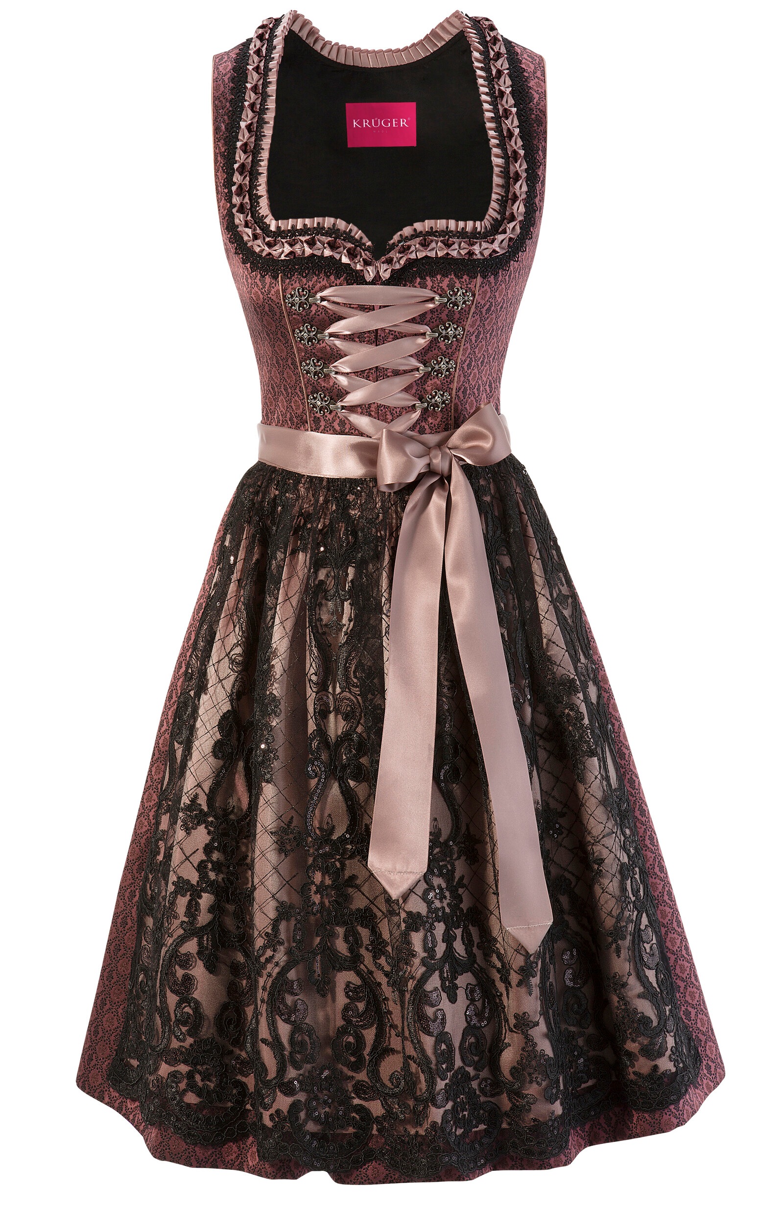 Image of Krüger Madl Dirndl, Damen, midi mit Doppelschürze bei Ackermann Versand Schweiz