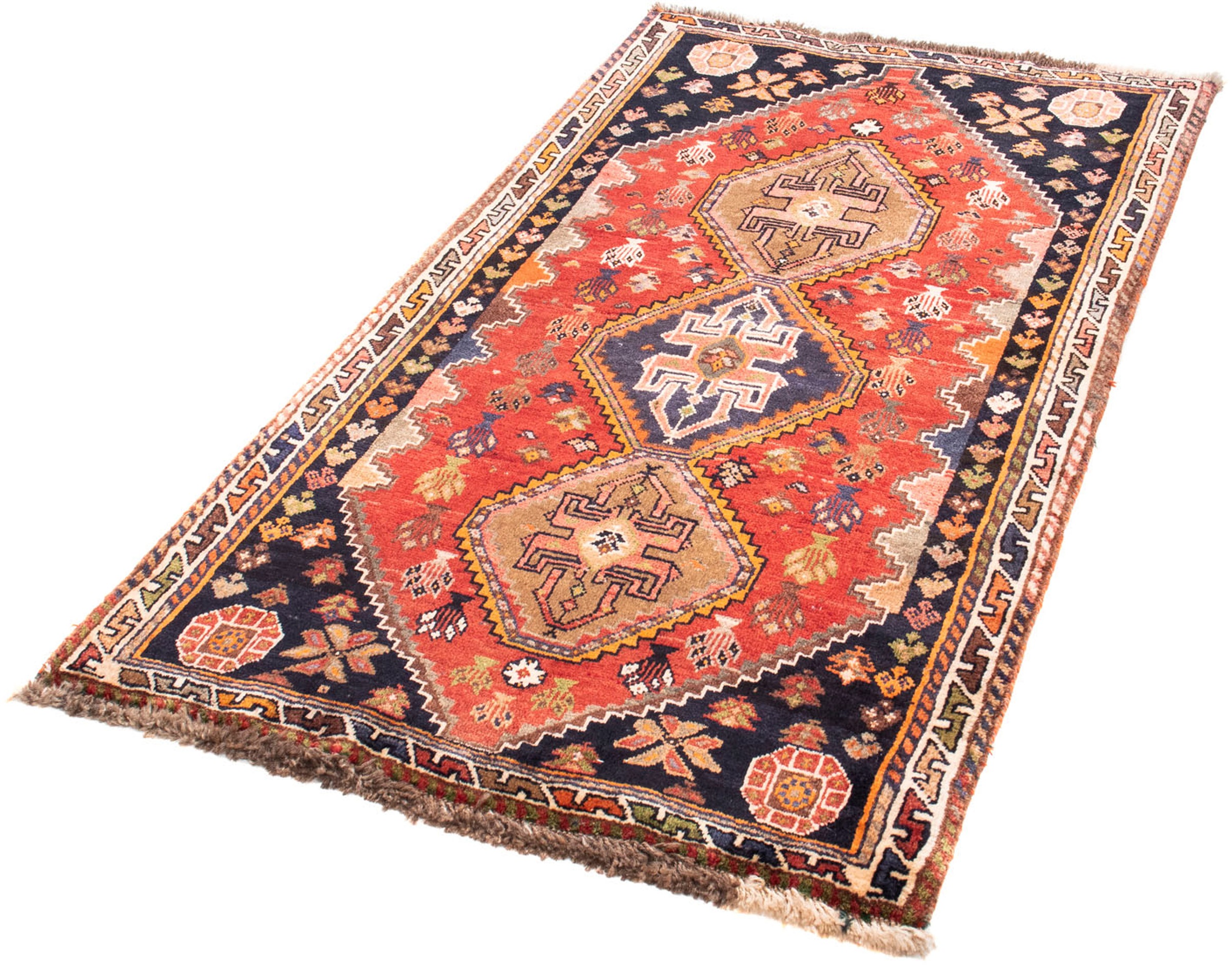 Image of morgenland Orientteppich »Perser - Nomadic - 150 x 84 cm - rot«, rechteckig, 10 mm Höhe, Wohnzimmer, Handgeknüpft, Einzelstück mit Zertifikat bei Ackermann Versand Schweiz