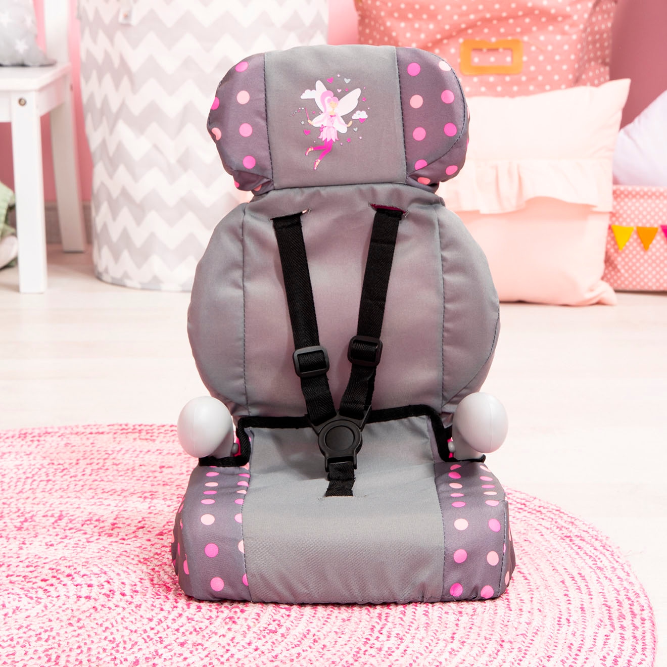Bayer Siège de voiture de poupée »Deluxe grau Fee«