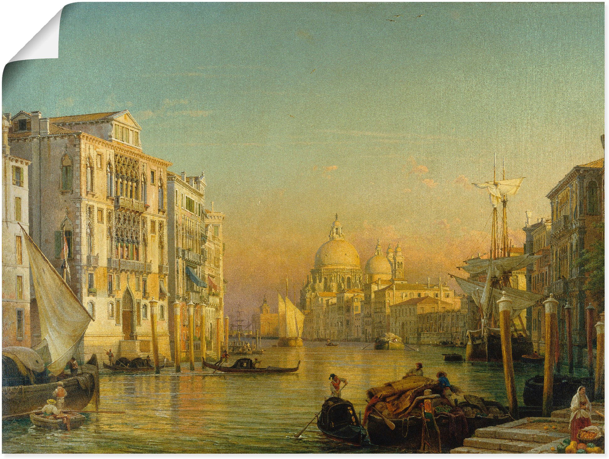 Image of Artland Wandbild »Canale Grande in Venedig.«, Italien, (1 St.), in vielen Grössen & Produktarten -Leinwandbild, Poster, Wandaufkleber / Wandtattoo auch für Badezimmer geeignet bei Ackermann Versand Schweiz