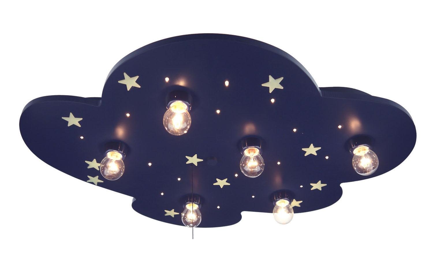 Image of niermann Deckenleuchte »Wolke mit fluoreszierend Sternen«, E14, Sternenhimmerl bei Ackermann Versand Schweiz