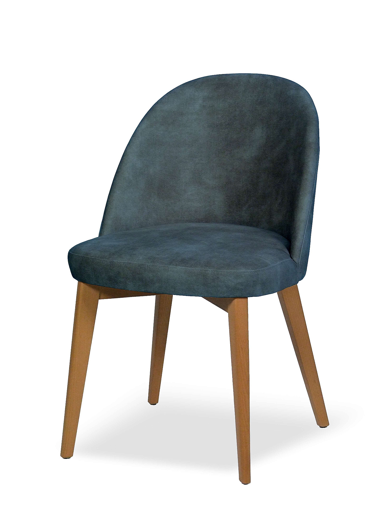 Image of Home affaire 4-Fussstuhl "NUVOLA Stuhl,Armstuhl,Made in Italy,Massivholz,Samt,24 Farbvarianten" () 1 Stk.Esszimmerstuhl,schmutzabweisender Velours mit Wolkeneffekt