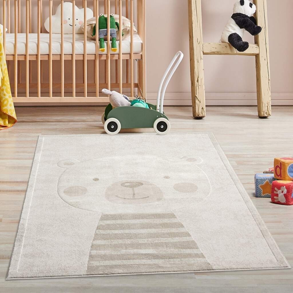 Image of Carpet City Kinderteppich "MARA710" rechteckig 11 mm Höhe Kinderzimmer, Kurzflor,robust,Tiere, Spielzimmer