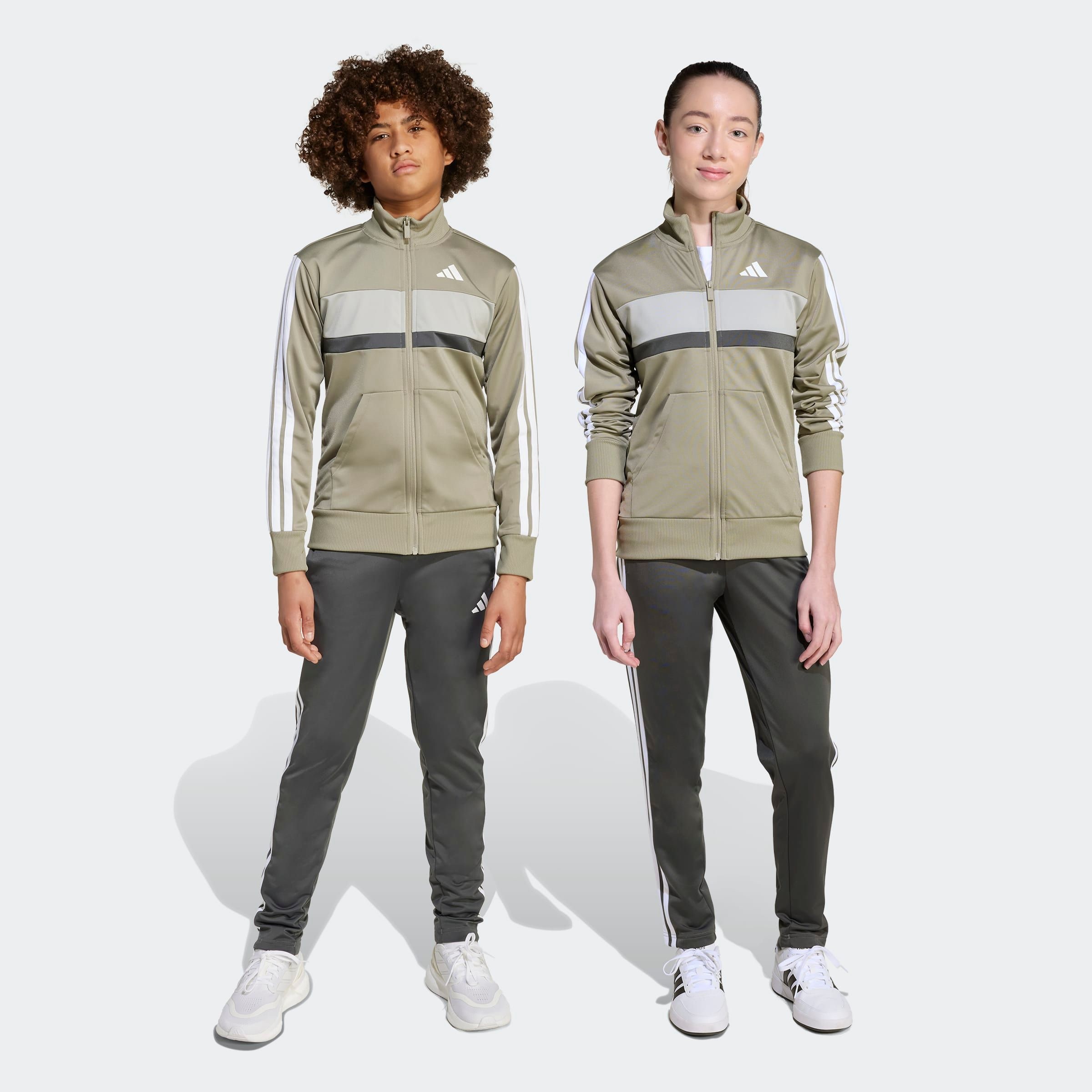 adidas Sportswear Trainingsanzug »SEASONAL ESSENTIALS TIBERIO 3-STREIFEN TRICOT KIDS« 2 Stk.