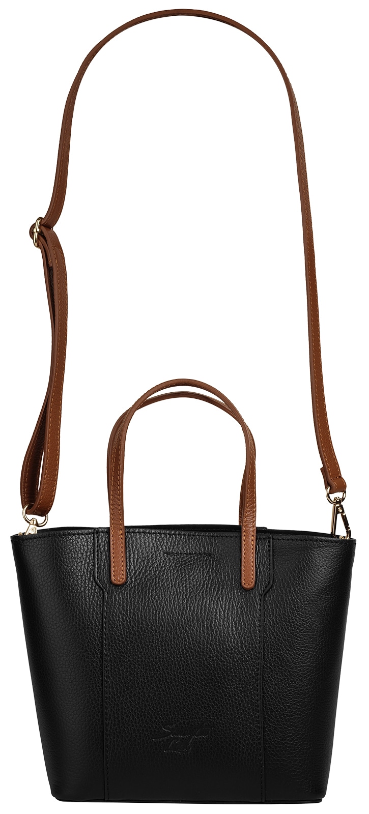 Samantha Look Sac à bandoulière cuir véritable, fabriqué en Italie