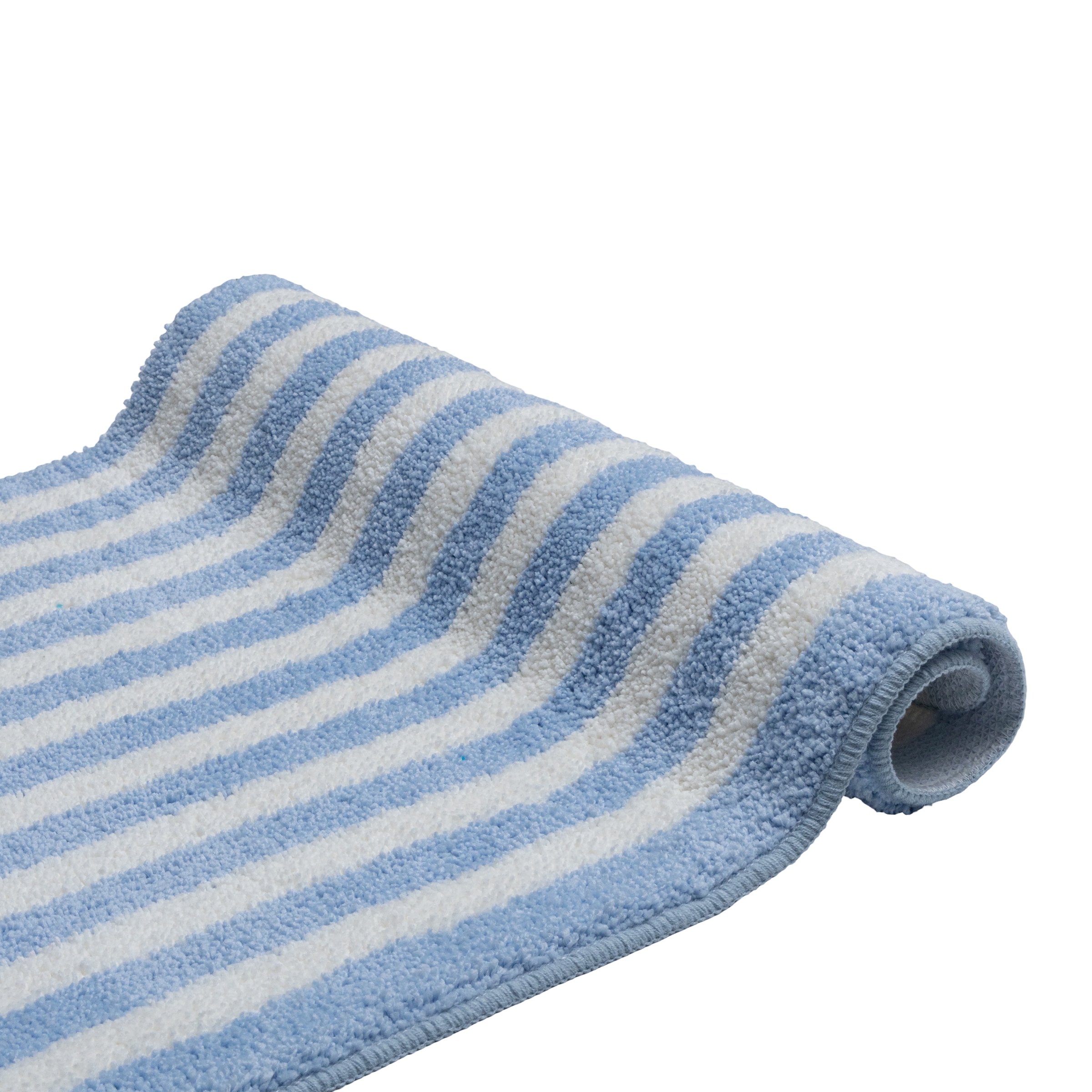 GOODproduct Badematte »Streifen, Jannika, Badvorleger, Badezimmer Teppich« Höhe 12 mm rutschhemmend beschichtet fussbodenheizungsgeeignet | schnell trocknend Scandi, modern, gestreift, Badteppich, Badematten