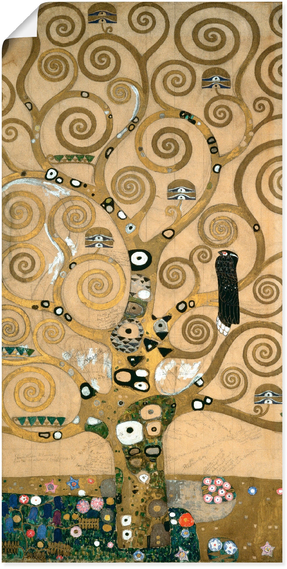 Image of Artland Poster "Lebensbaum. Detail, Werkvorlage" Bäume 1 Stk. tlg. ohne Rahmen