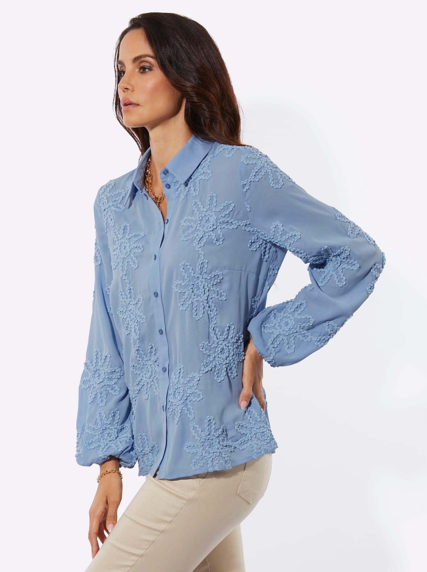 creation L Langarmbluse