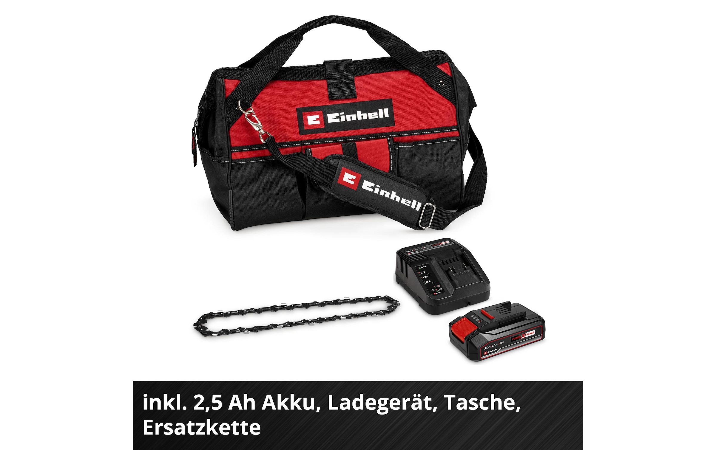 Einhell Akku-Kettensäge »GE-PS 18/15 Li Bag Kit«, (1 tlg.)